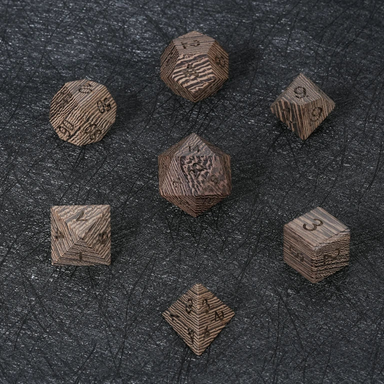 Wenge DND Dice Set | Bear Dice