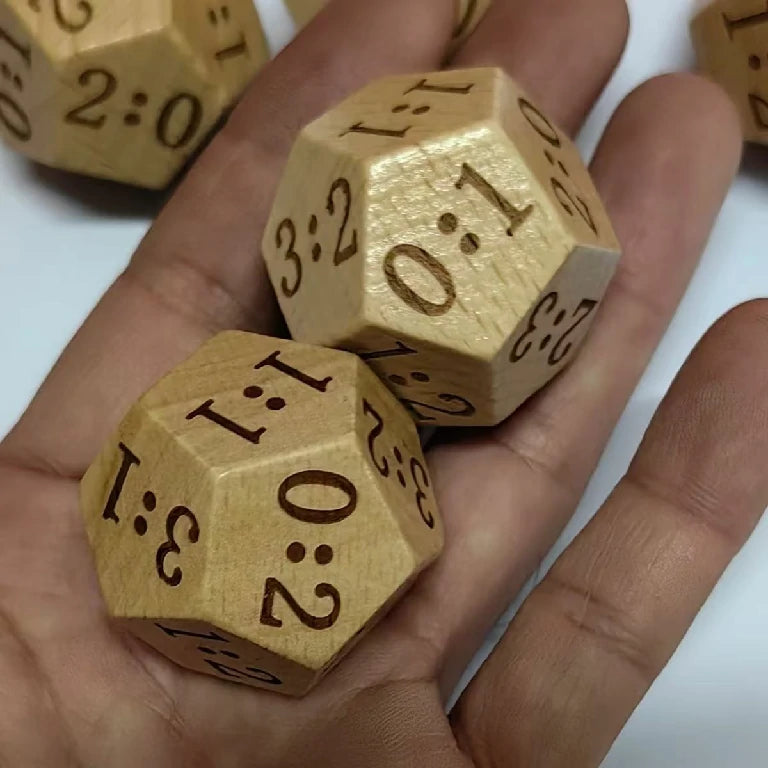 2026 World Cup Wooden D12 Score Dice — Football Match Outcome & Score Dice