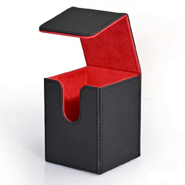 MTG Card Storage Box | PU Vertical-Insert Magnetic Case for Pokémon and Tabletop Game Card Collections