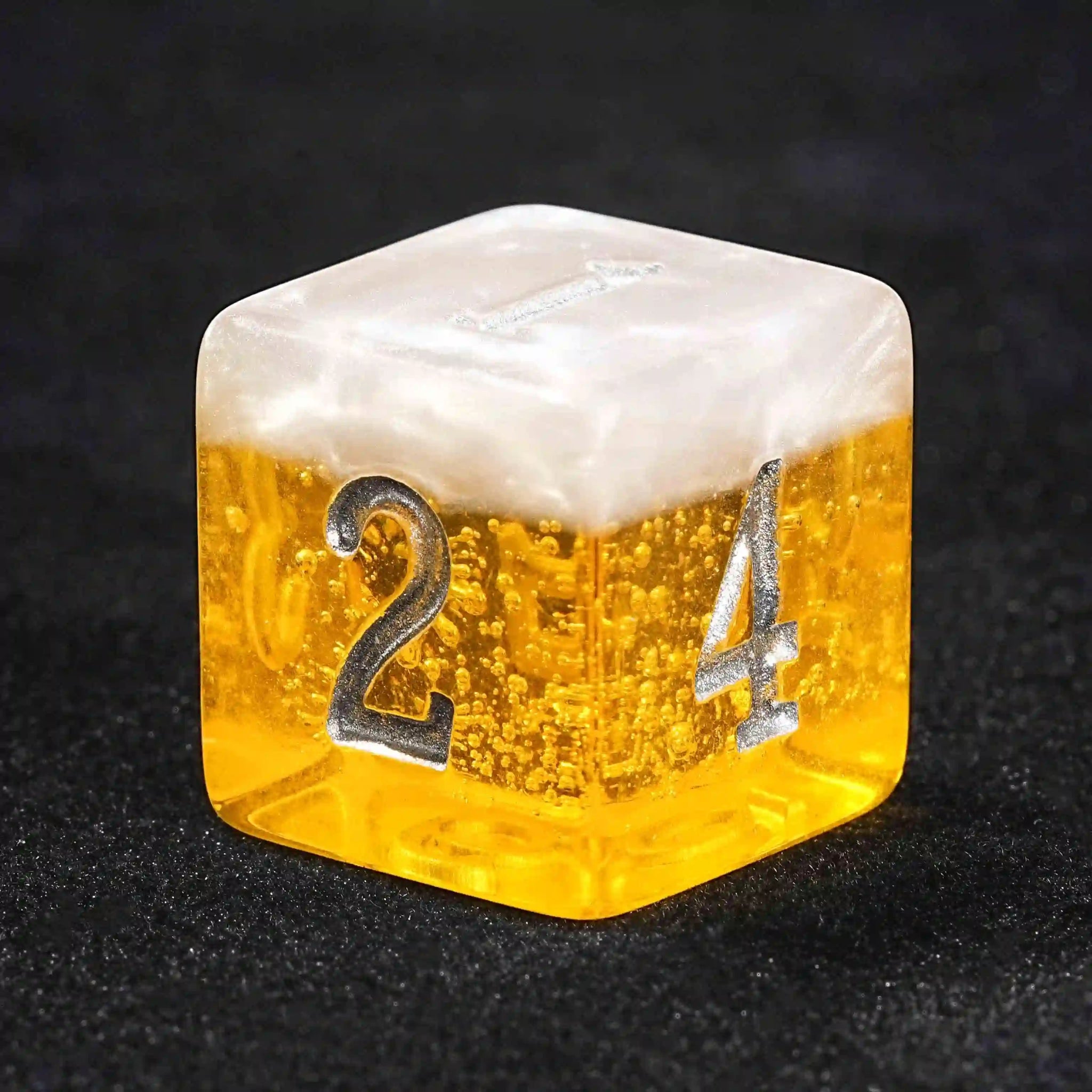 Budweiser Yellow Beer Resin Dice Set: Rolling for a Golden Happy Hour - Bear Dice