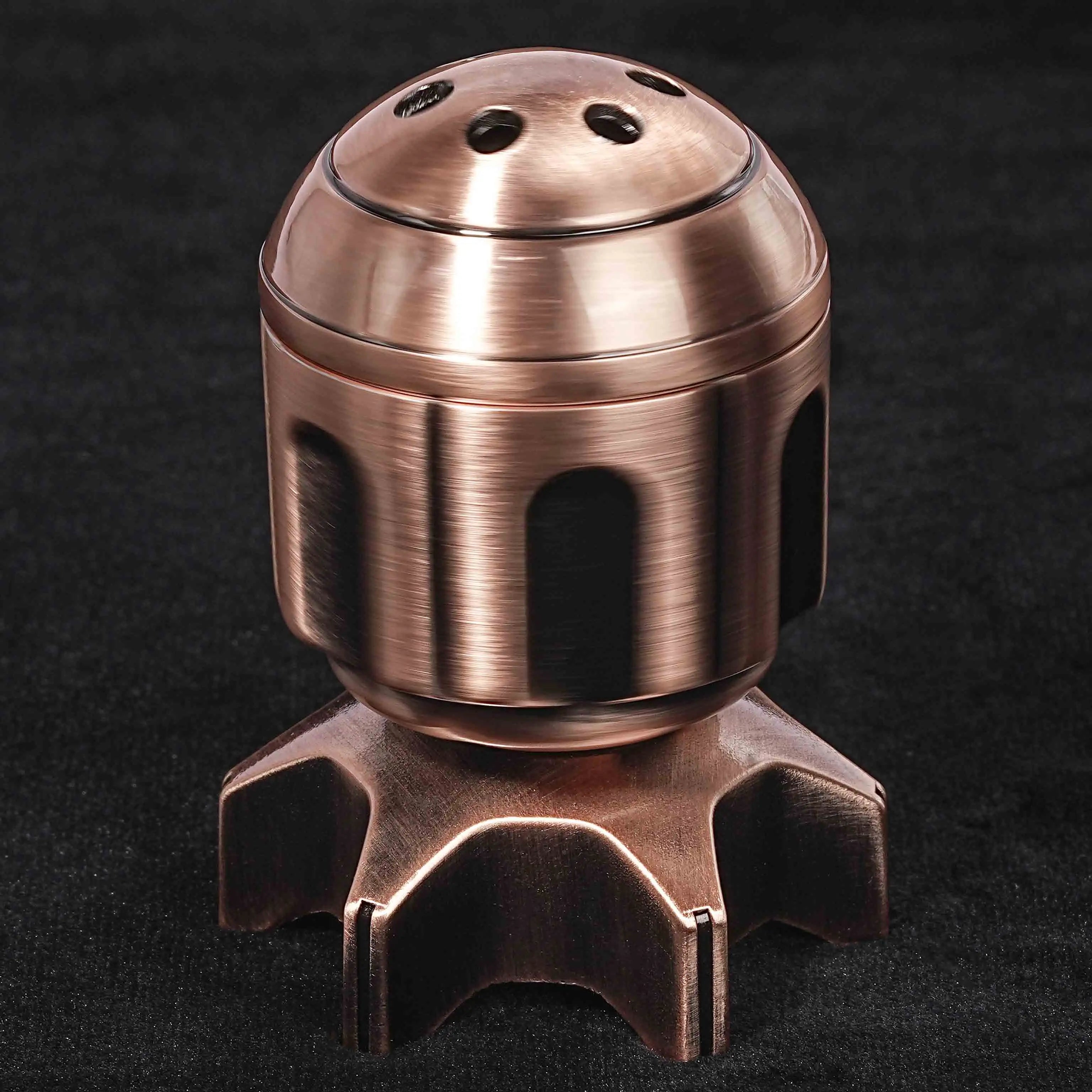 Cool rocket launcher dice box + unique copper-colored DND metal bullet dice set | Bear Dice