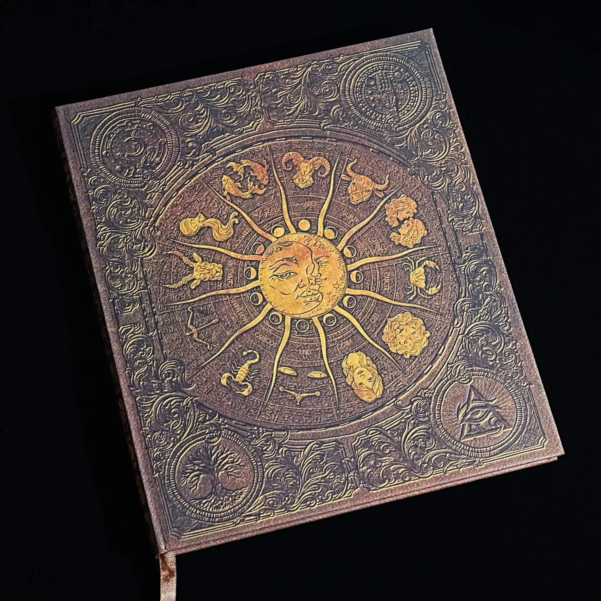 Cthulhu twelve constellations retro sun god magic book - Bear Dice