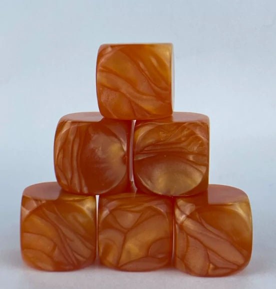 Custom Dice - Acrylic D6 dice, can be engraved with logos, text, patterns, symbols, etc. - Bear Dice