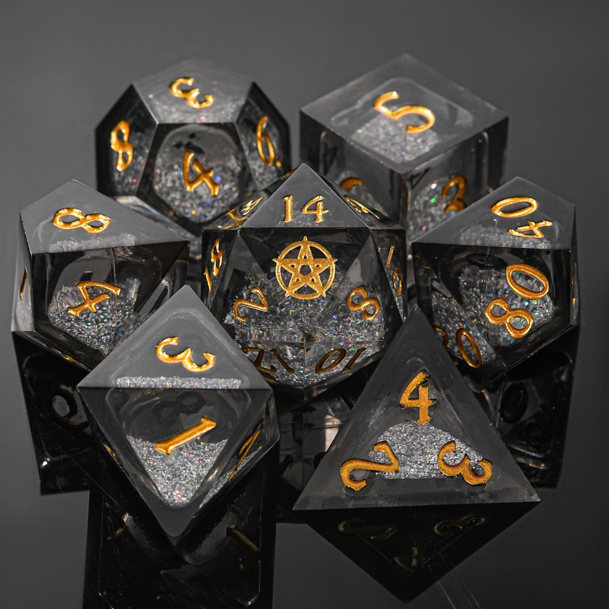 Custom Liquid Core Wedding Dice Unique Wedding Anniversary Gift Exclusive Engraving - Bear Dice