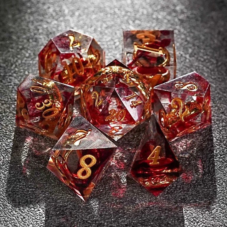 Custom Personalization Dice - Custom wedding anniversary ring resin dice gift, with engraved words and symbols on the ring - Bear Dice