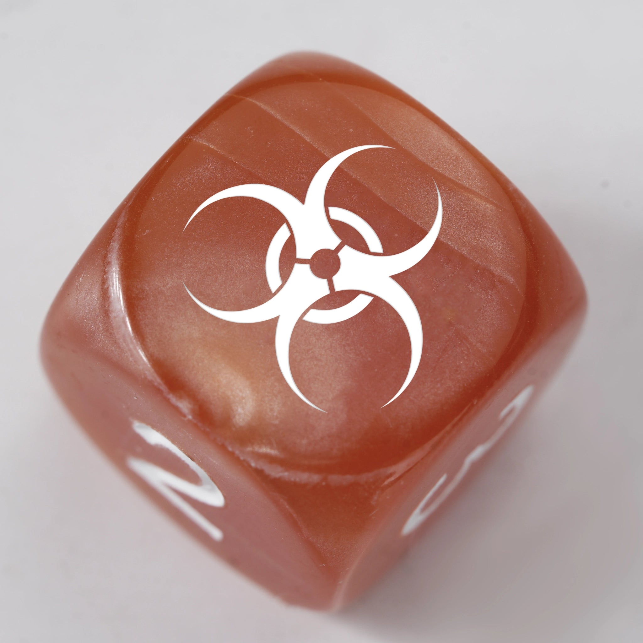 Custom Personalized Dice - Acrylic D6 dice, can be engraved with logos, text, patterns, symbols, etc - Bear Dice