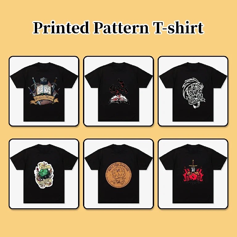 Custom T-shirts clothing - Personalized pure cotton black short - sleeved shirts with printable photo logo designs - Bear Dice