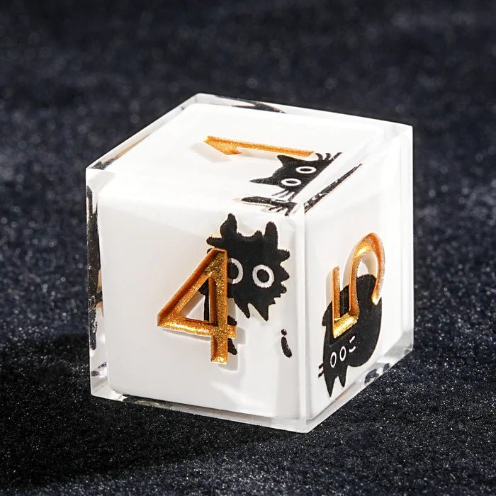Customized dice set DND unique gift printable pattern, Logo - Bear Dice