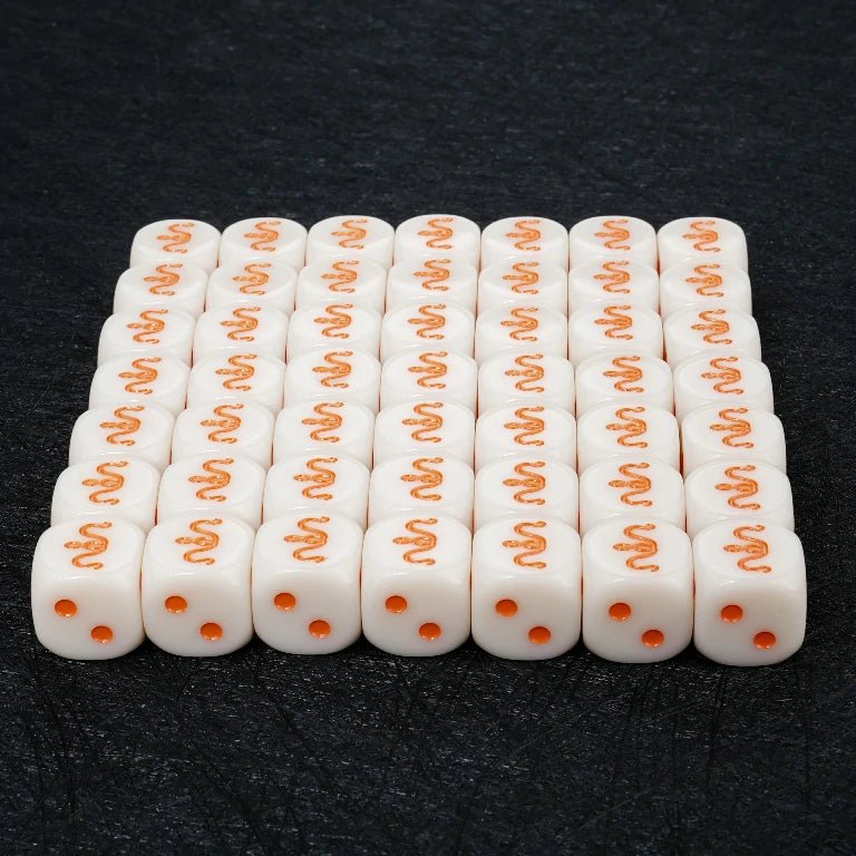 Customized logo D6 dice engraved pattern acrylic dice - Bear Dice