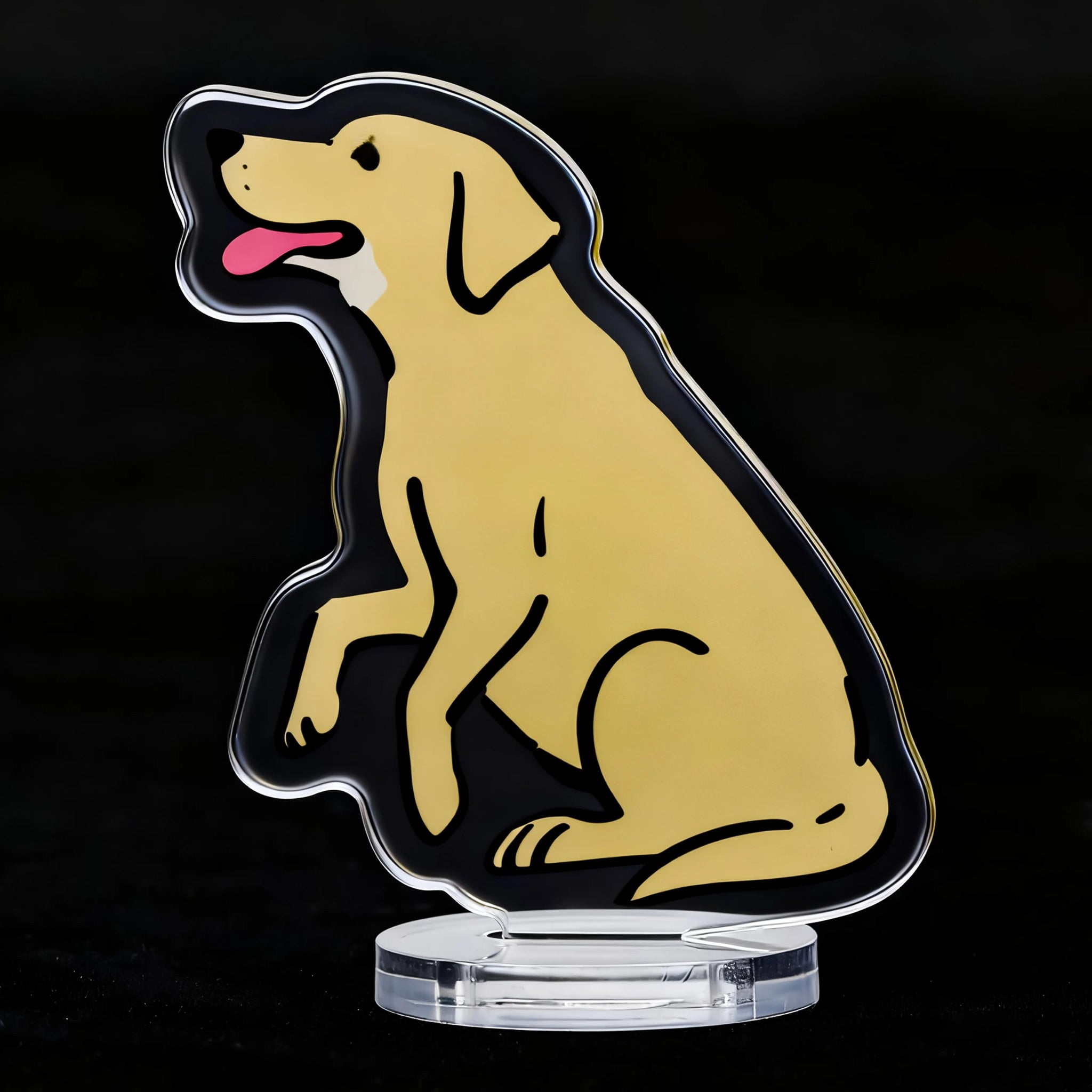 Cute Acrylic Puppy Standee Gift Set - Bear Dice