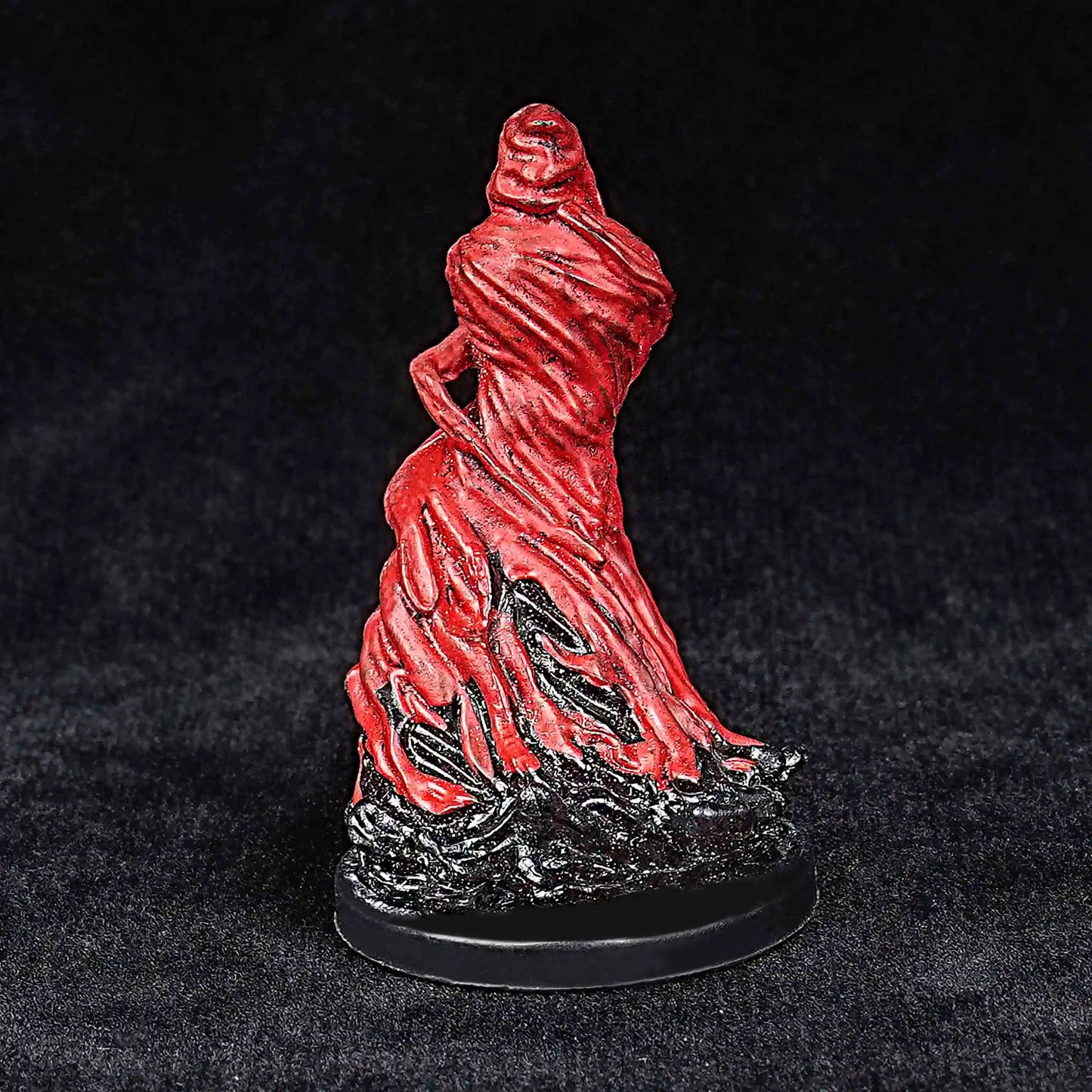 3D Printed Red Flame Robe Ghost Skeleton RPG Mini Model