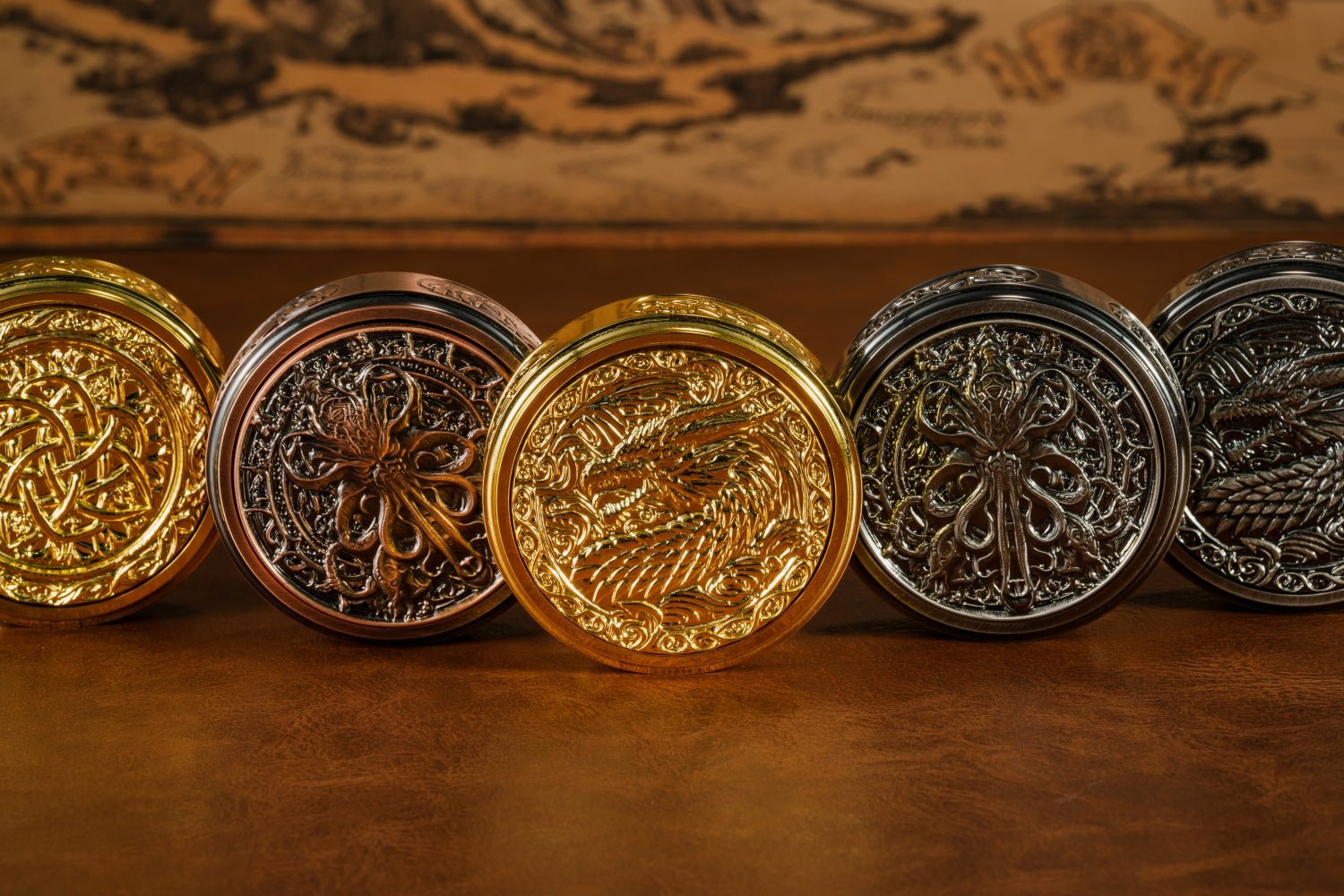 Dice Spinner — Multi - Functional Metal Wheel of Fortune DND Dice Spinner - Bear Dice