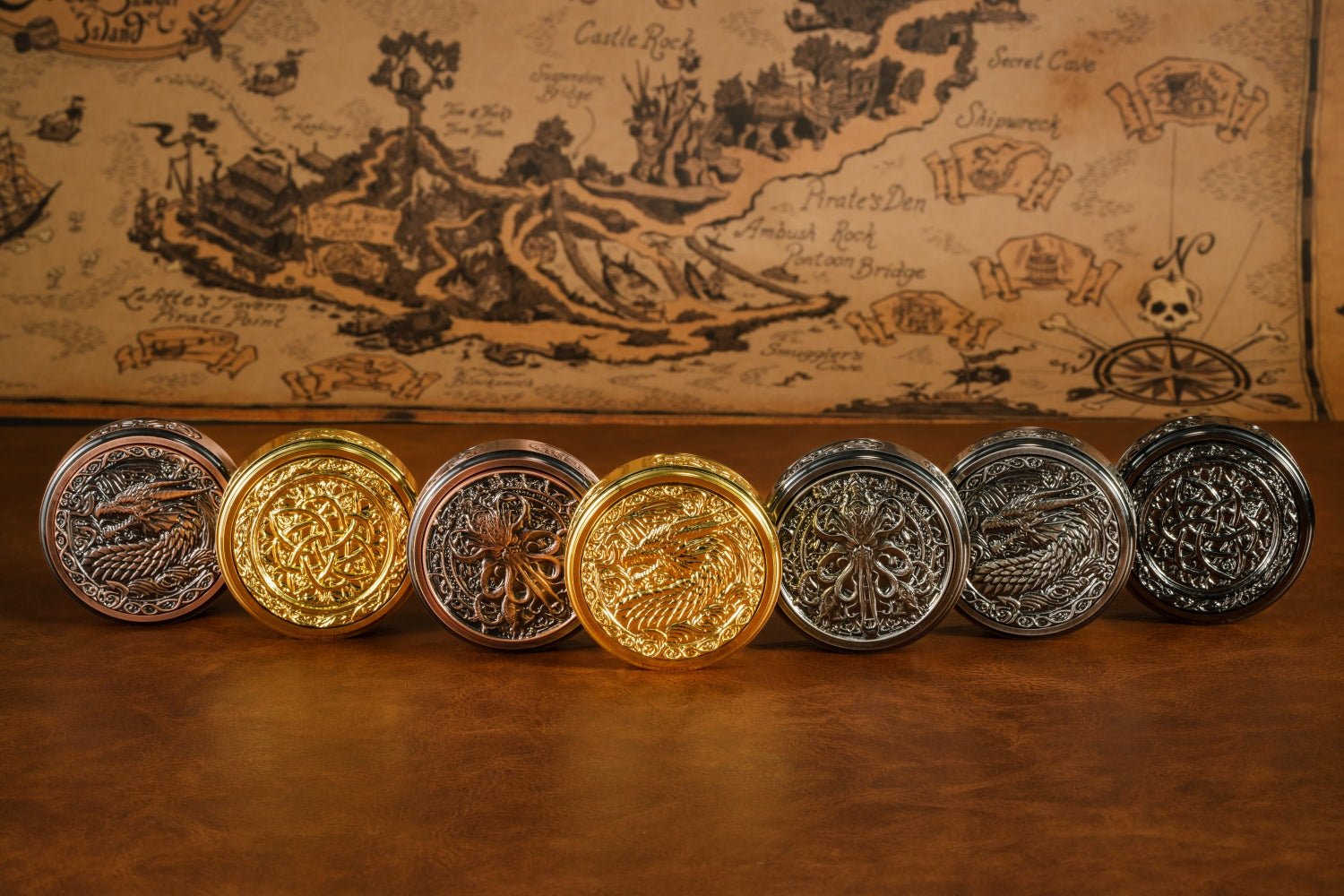 Dice Spinner — Multi - Functional Metal Wheel of Fortune DND Dice Spinner - Bear Dice