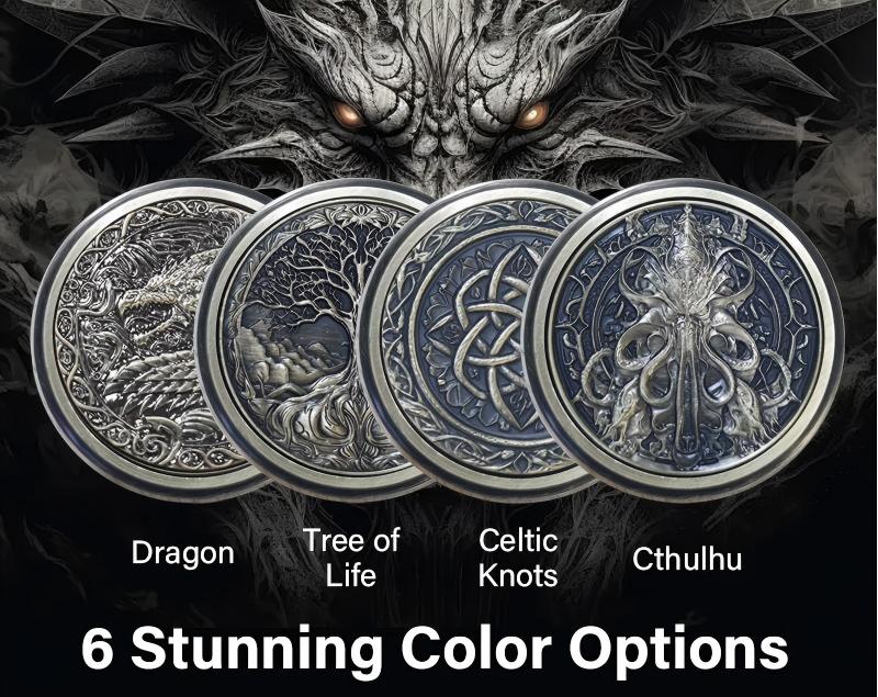 Dice Spinner — Multi - Functional Metal Wheel of Fortune DND Dice Spinner - Bear Dice