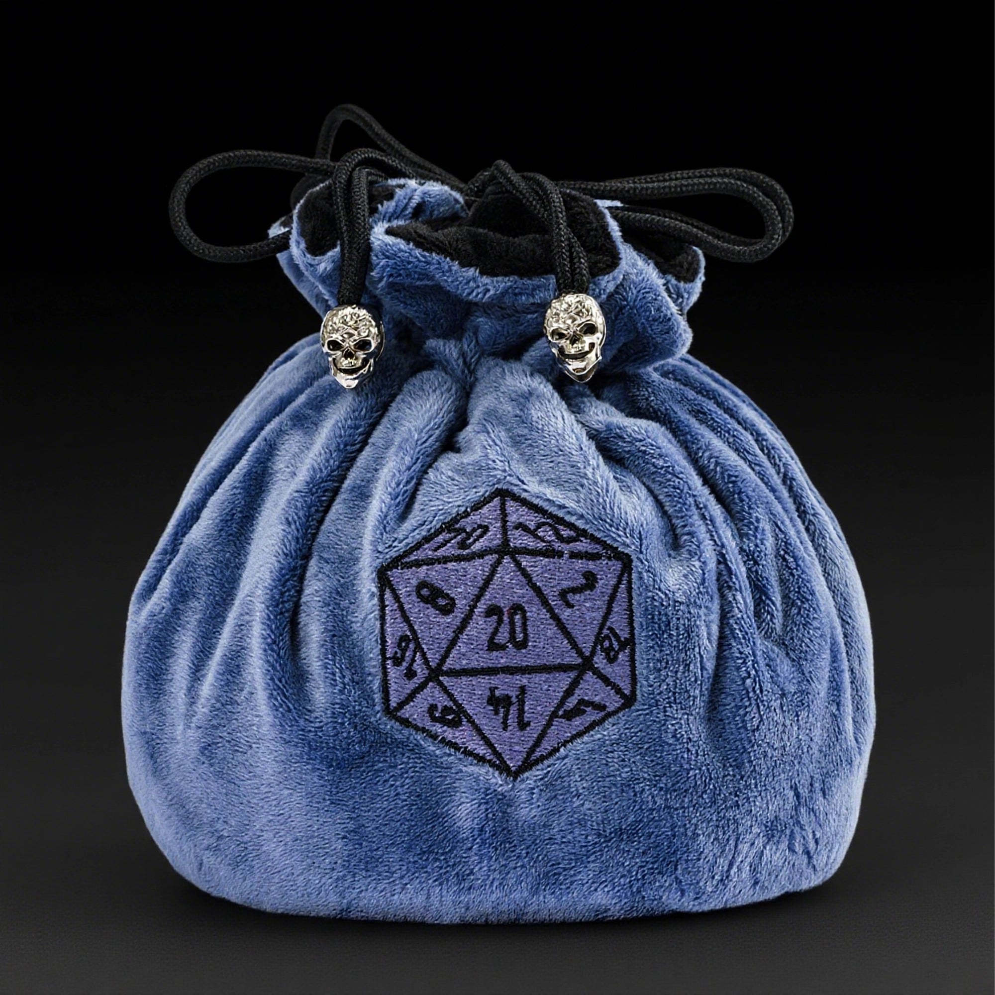 DND & COC Dice Storage Bag | Velvet Dice Bag with Drawstring - Bear Dice