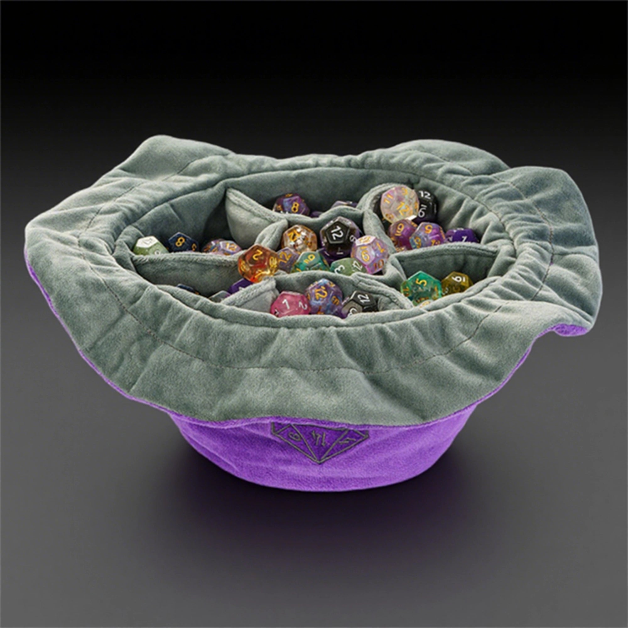 DND & COC Dice Storage Bag | Velvet Dice Bag with Drawstring - Bear Dice