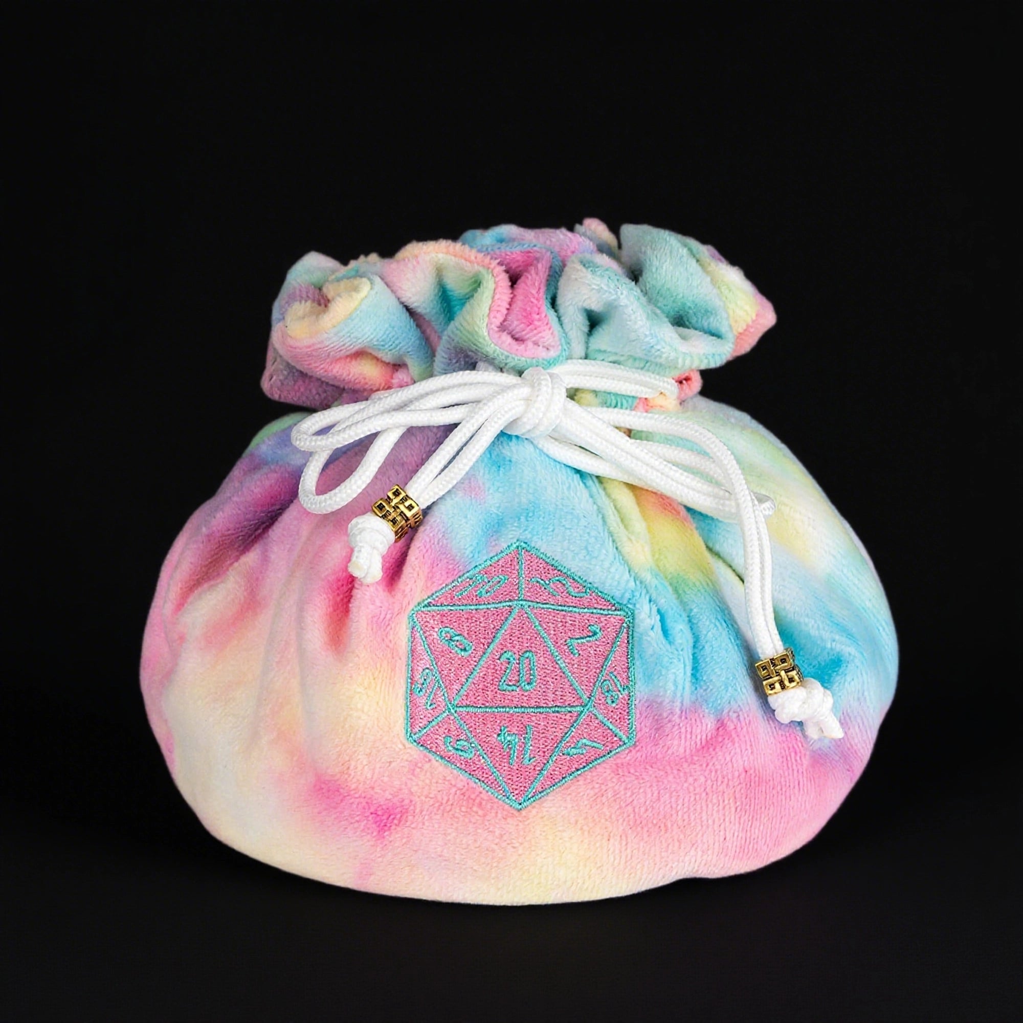 DND & COC Dice Storage Bag | Velvet Dice Bag with Drawstring - Bear Dice