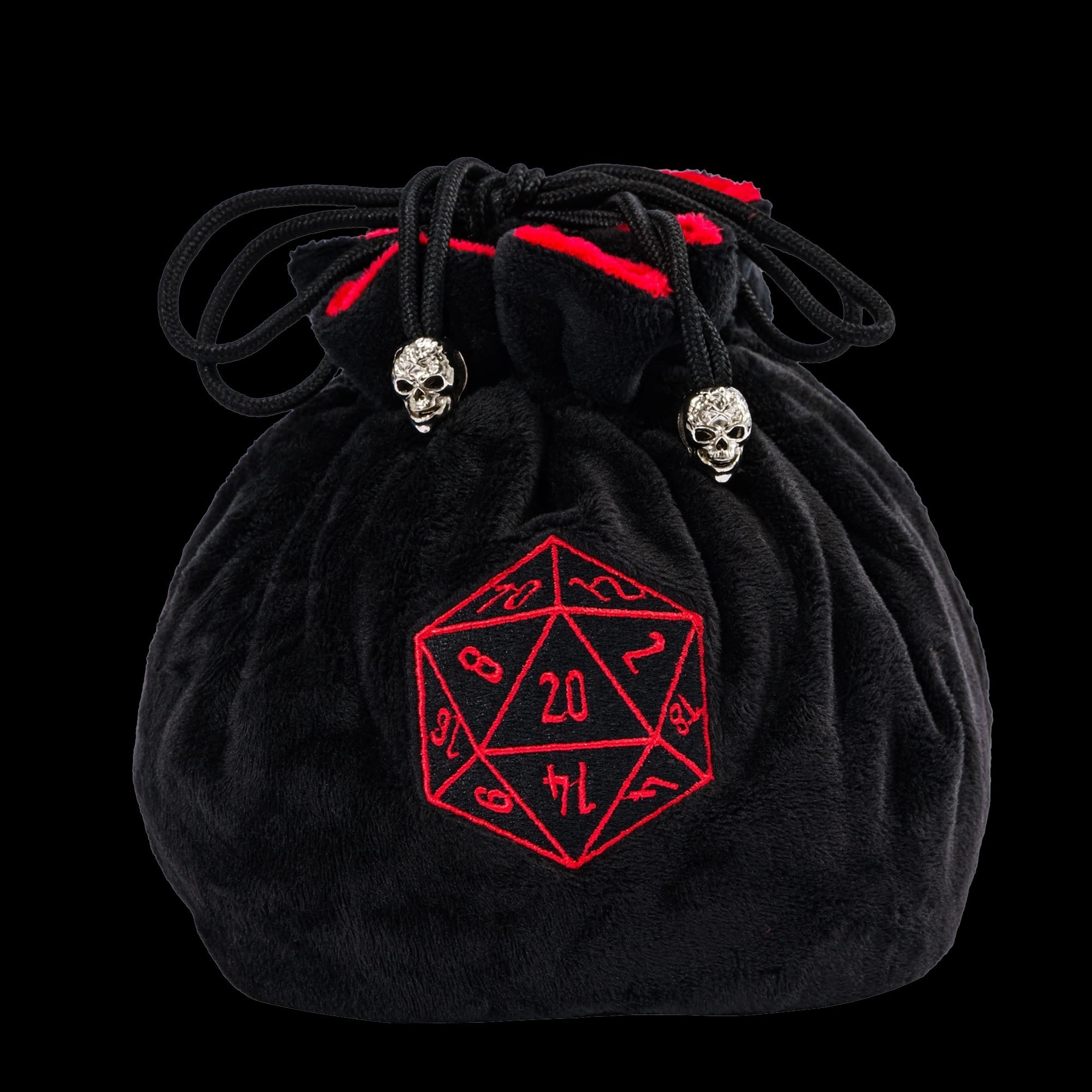 DND & COC Dice Storage Bag | Velvet Dice Bag with Drawstring - Bear Dice
