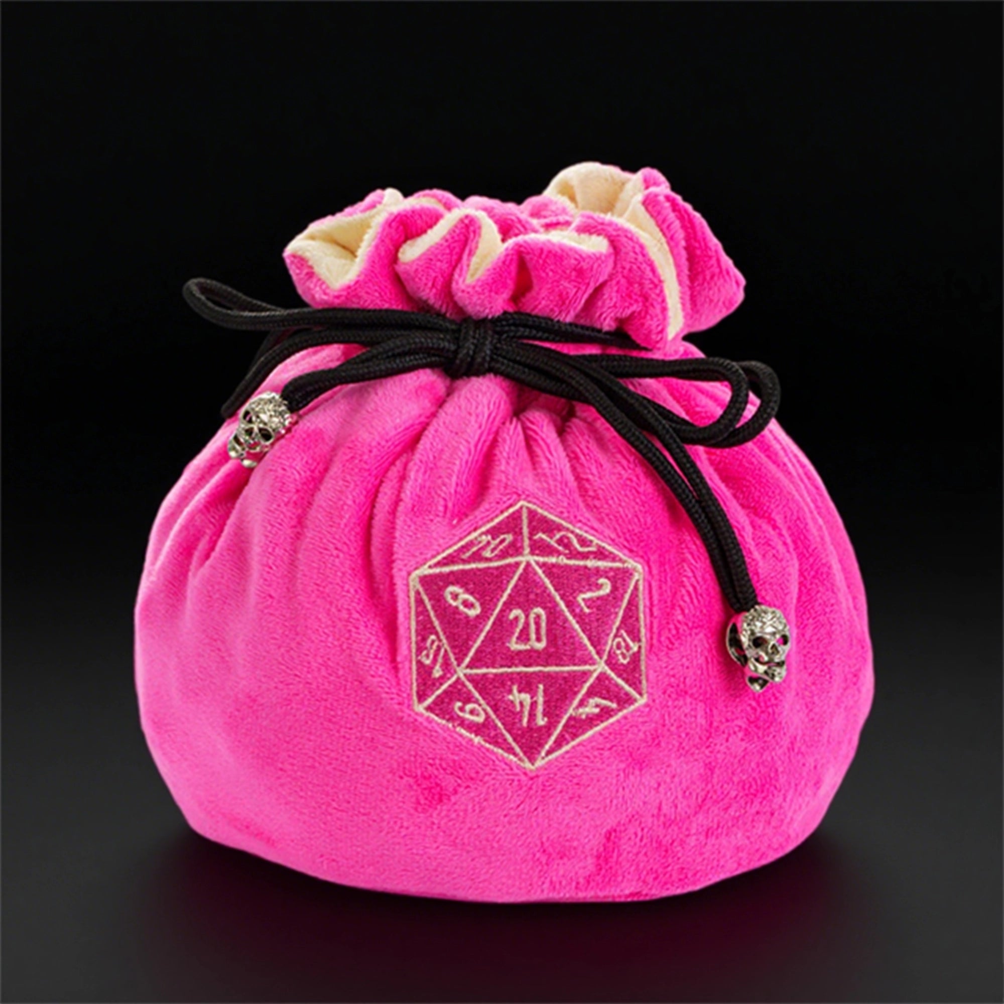 DND & COC Dice Storage Bag | Velvet Dice Bag with Drawstring - Bear Dice