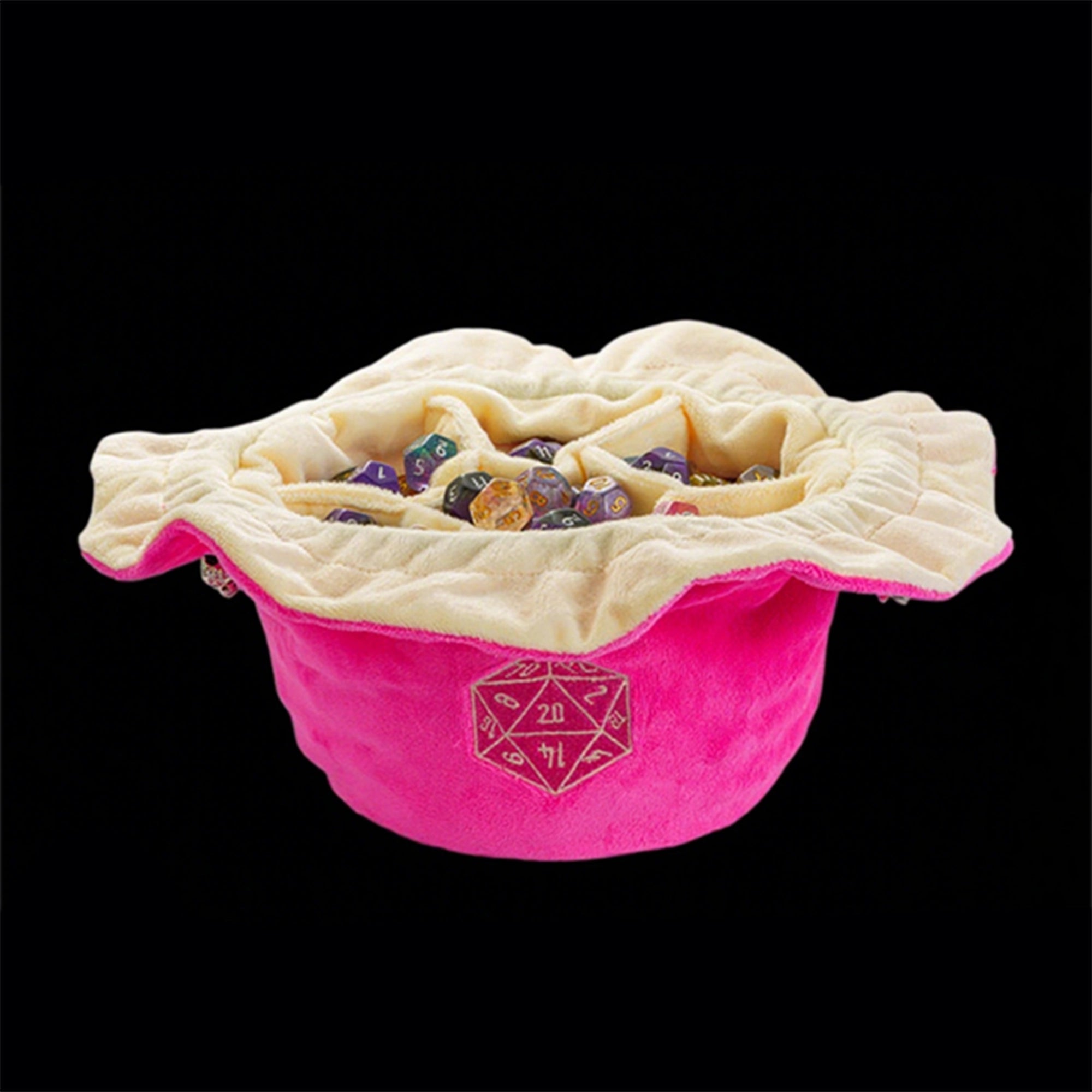 DND & COC Dice Storage Bag | Velvet Dice Bag with Drawstring - Bear Dice