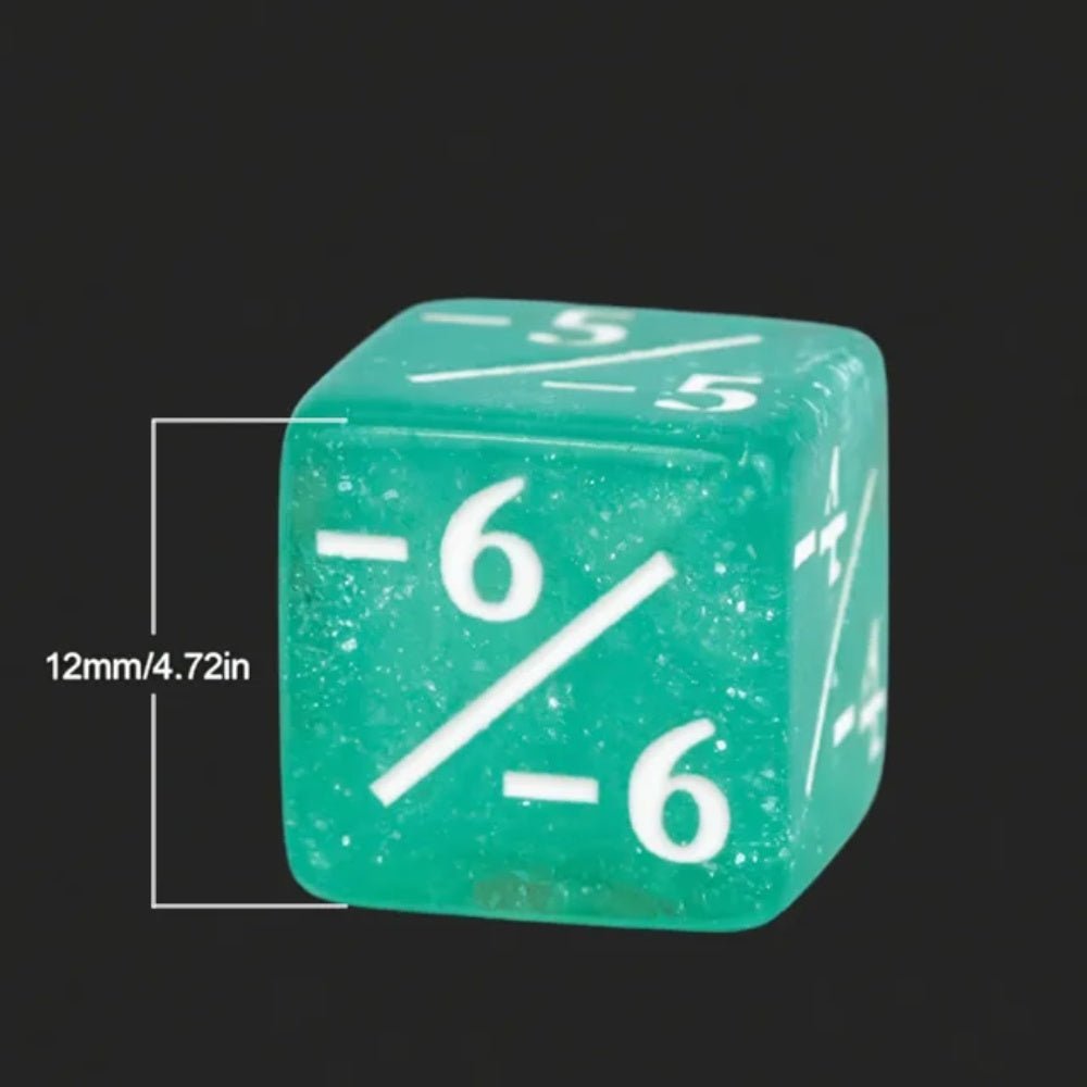 DND dice 12mm glitter D6RPG Baldur's Gate Cthulhu 6 - sided dice - Bear Dice