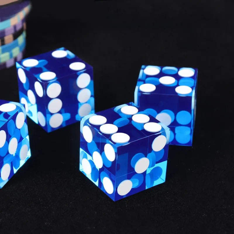 DND Dice - 19mm Transparent Acrylic Dice Texas Hold'em Game Dice - Bear Dice