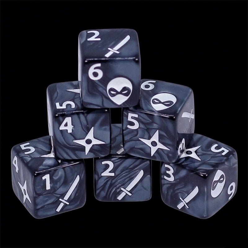 DND Dice Acrylic D6 Multicolor RPG Board Game Dice - Bear Dice