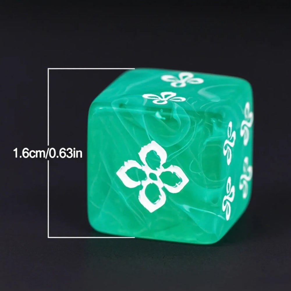 DND Dice Acrylic Swirl D6 – COC, RPG, Warhammer Tabletop Dice - Bear Dice
