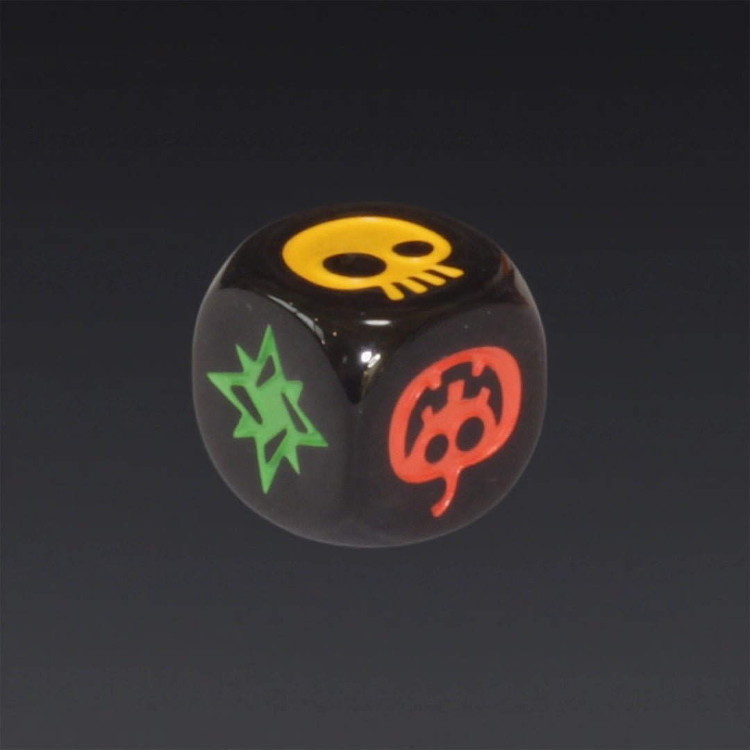 DND Dice Black Acrylic Halloween Dice Ghost 6 - Sided Dice - Bear Dice