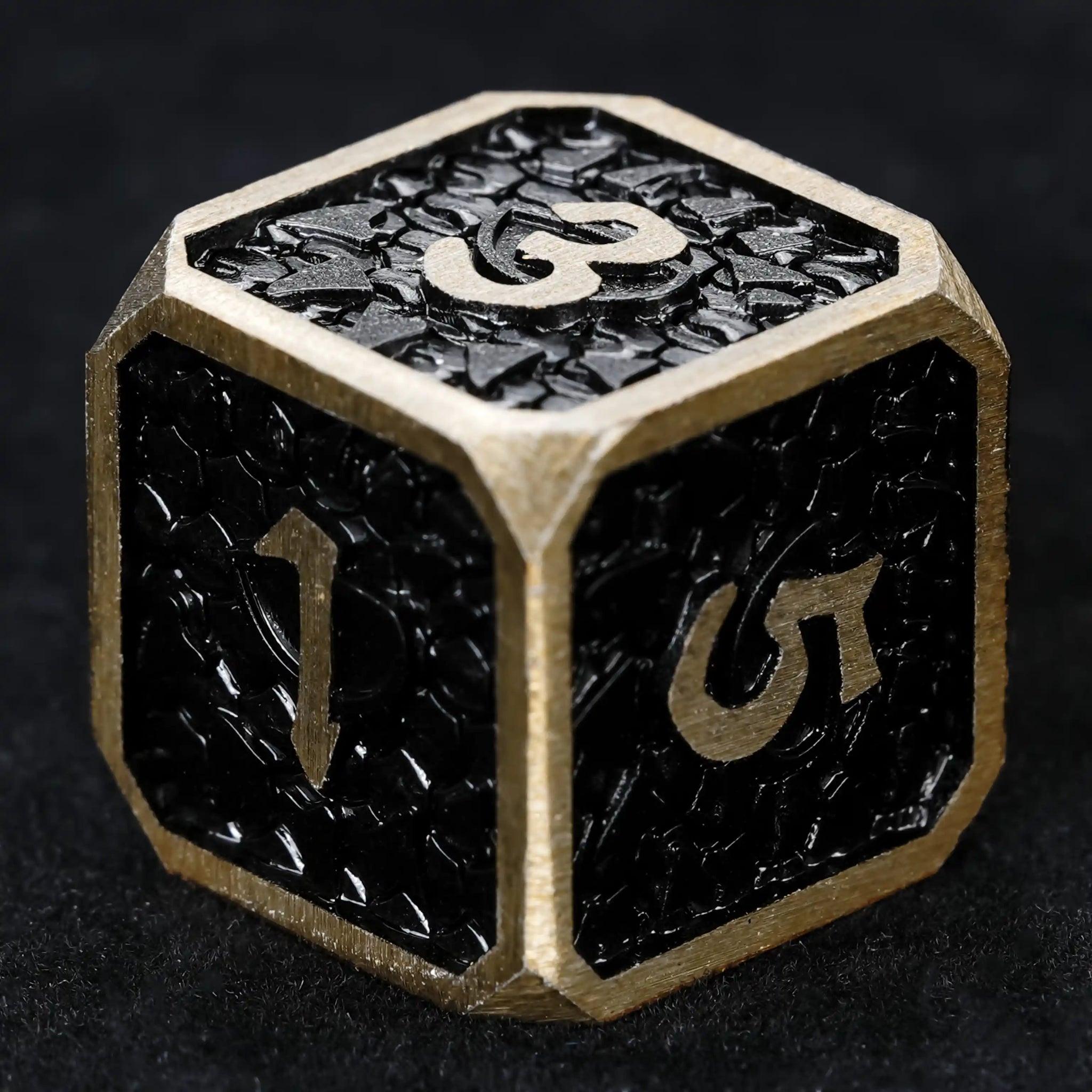 DND Dice – Dragon Scale Series Metal Dice Set - Bear Dice