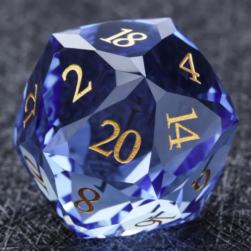 DND Dice - Sapphire Multi - Sided Dice Set - Bear Dice