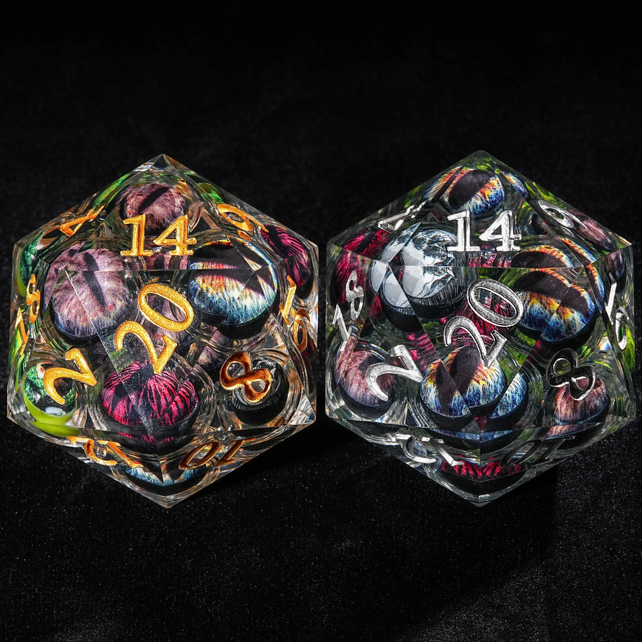 Eye of Odin 50mm Liquid Core Resin D20 Dice - Bear Dice
