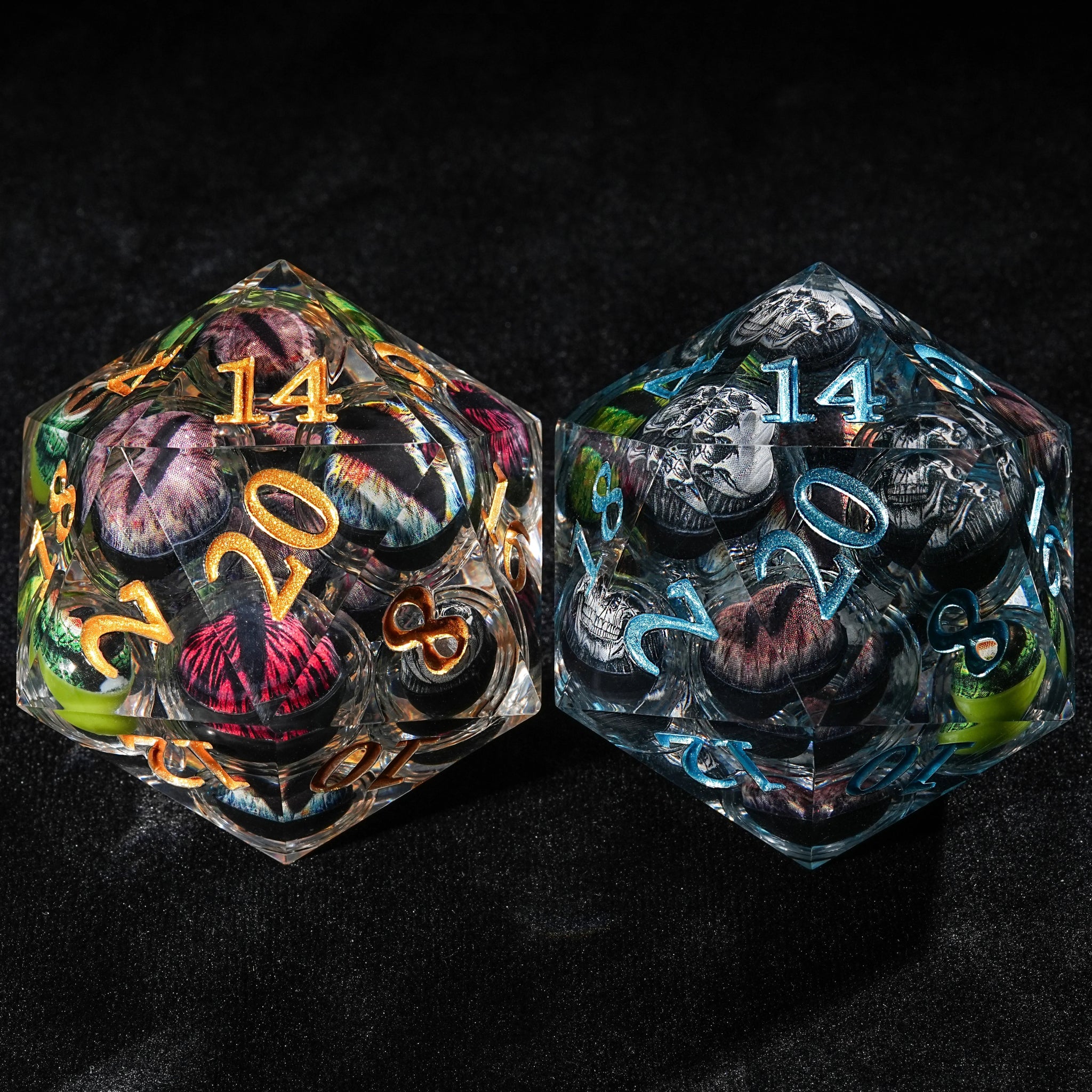 Eye of Odin 50mm Liquid Core Resin D20 Dice - Bear Dice