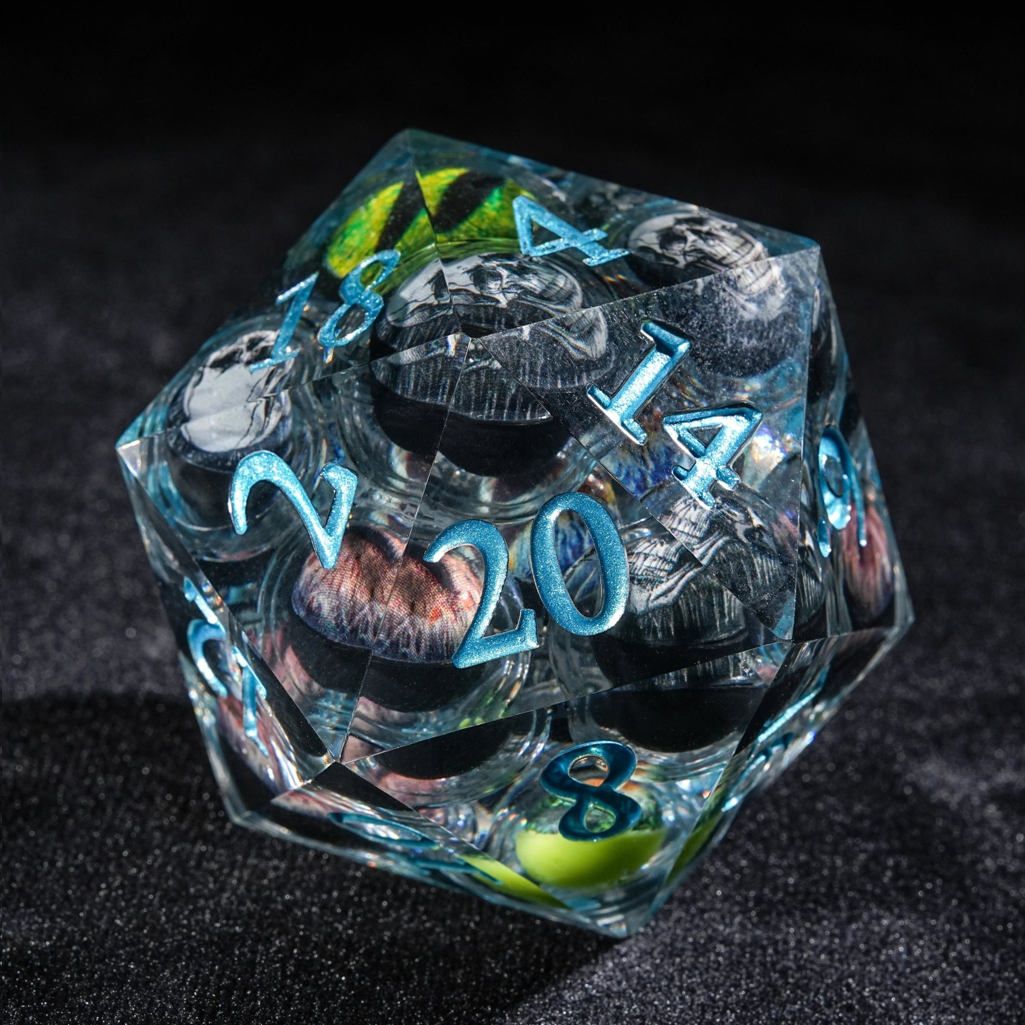 Eye of Odin 50mm Liquid Core Resin D20 Dice - Bear Dice