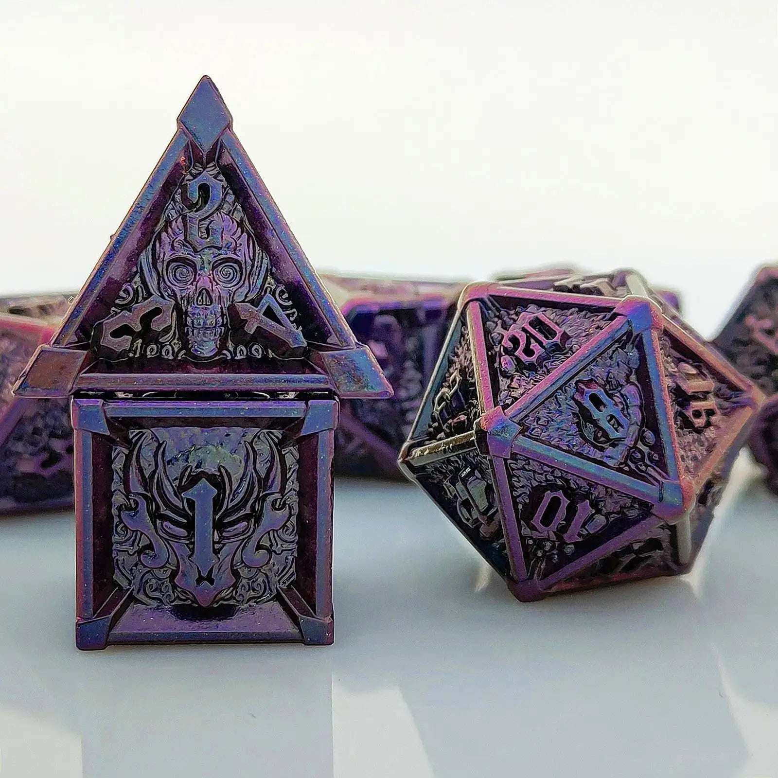 Gothic Mysticism - Starhorn Metal dnd Dice Set Collection - Bear Dice