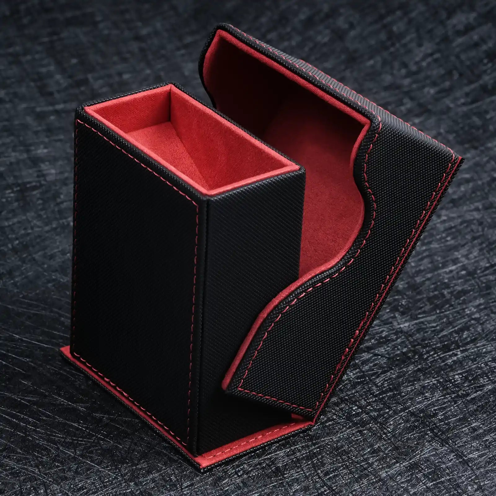 High - quality leather dice tower, creative DND dice, drawstring dice storage bag gift box - Bear Dice
