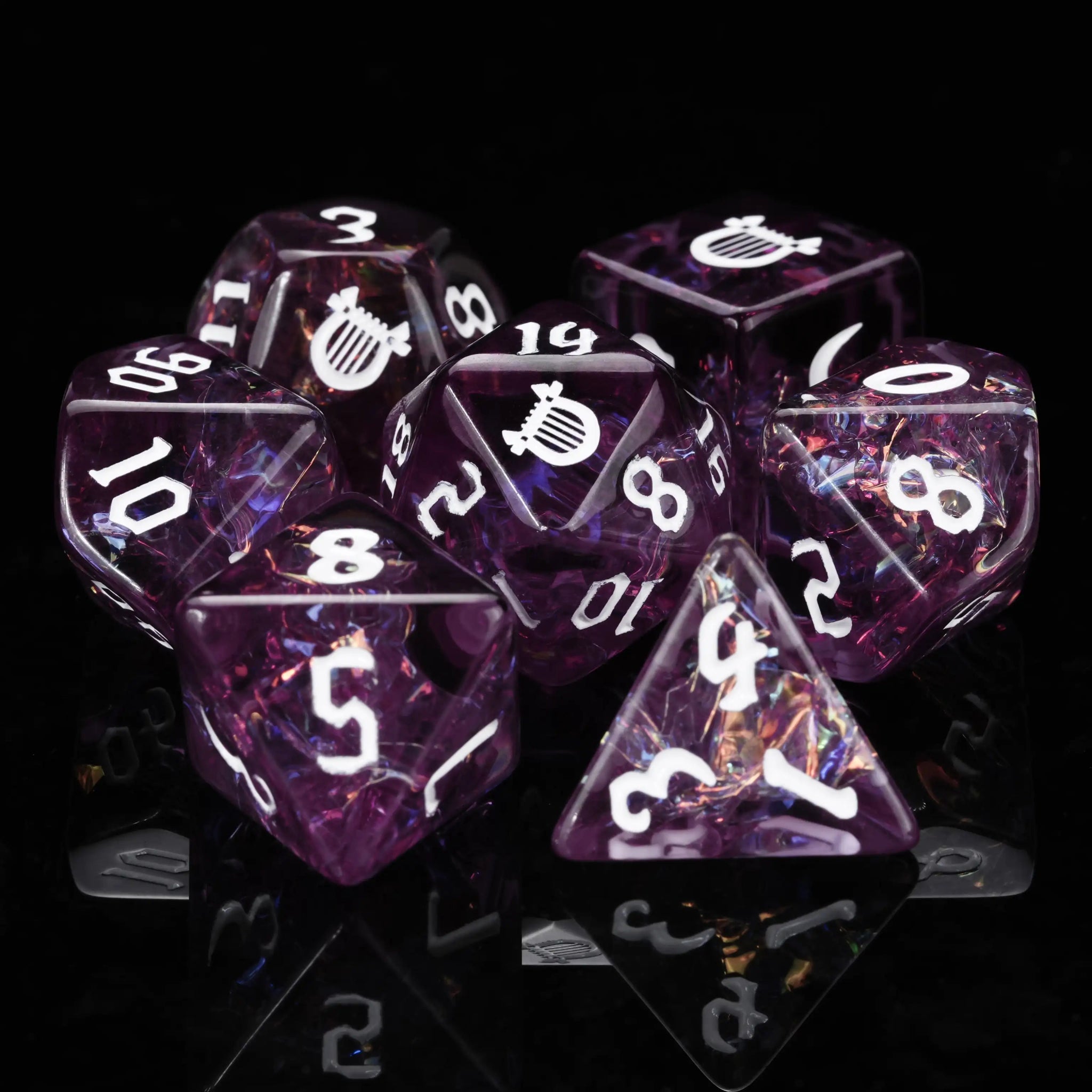 Kickstarter Dice – Bard Resin Polyhedral Dice Set - Bear Dice