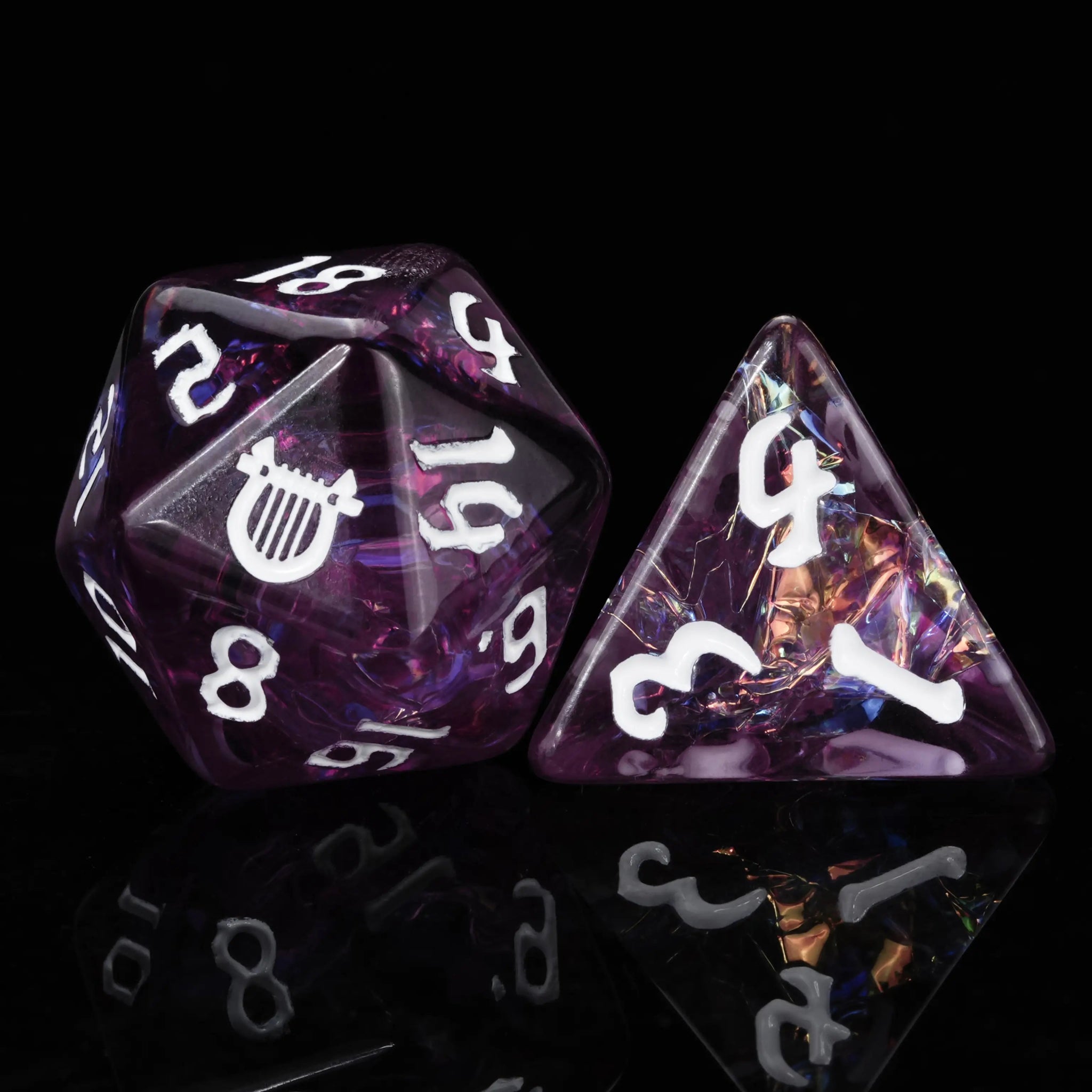 Kickstarter Dice – Bard Resin Polyhedral Dice Set - Bear Dice