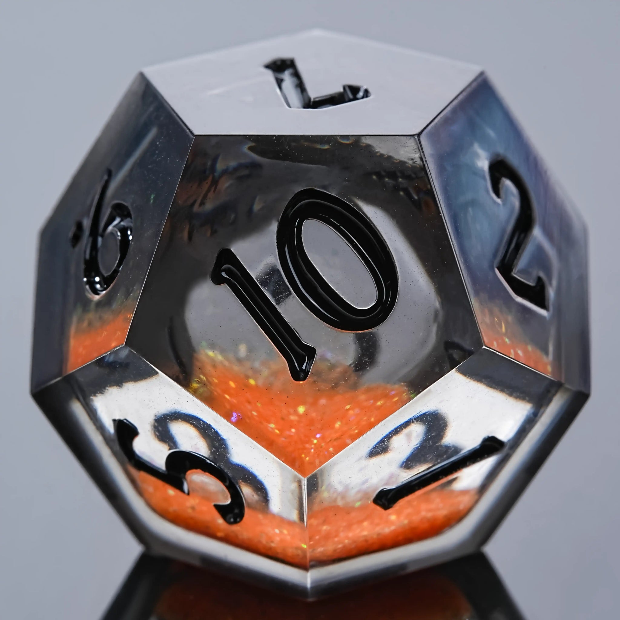 Kickstarter Dice - Blazing Bear Liquid Core Resin Dice Set - Bear Dice