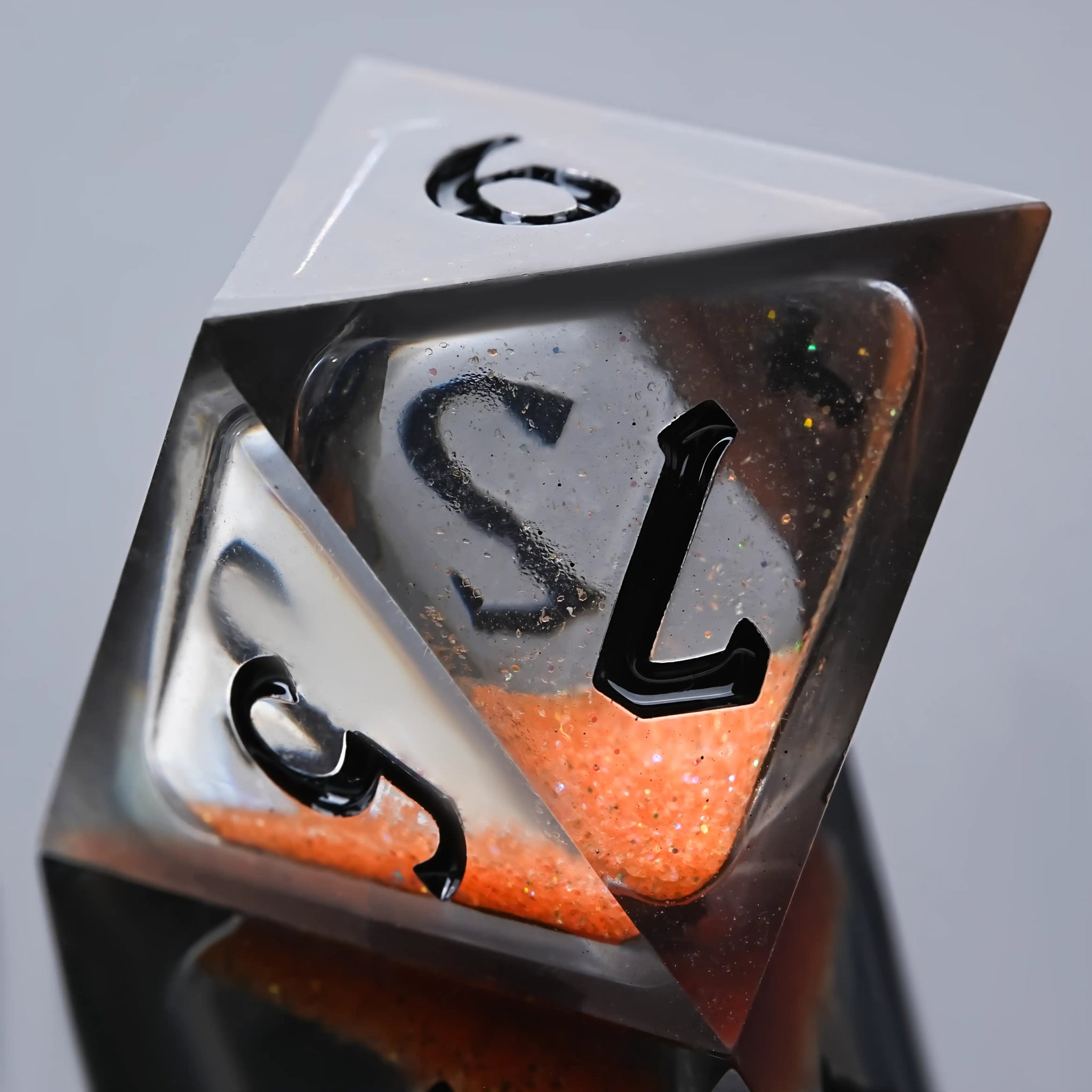 Kickstarter Dice - Blazing Bear Liquid Core Resin Dice Set - Bear Dice