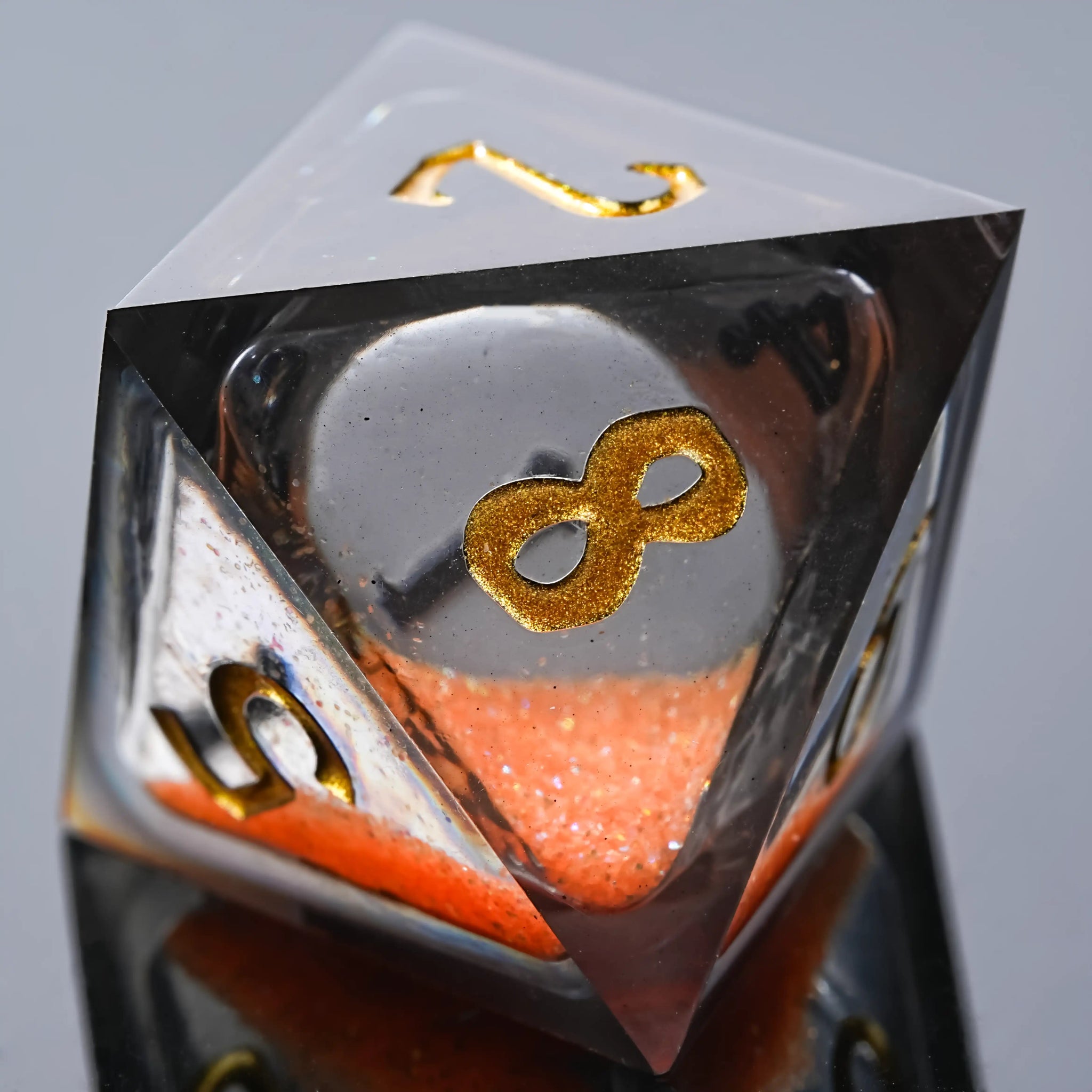 Kickstarter Dice - Blazing Bear Liquid Core Resin Dice Set - Bear Dice