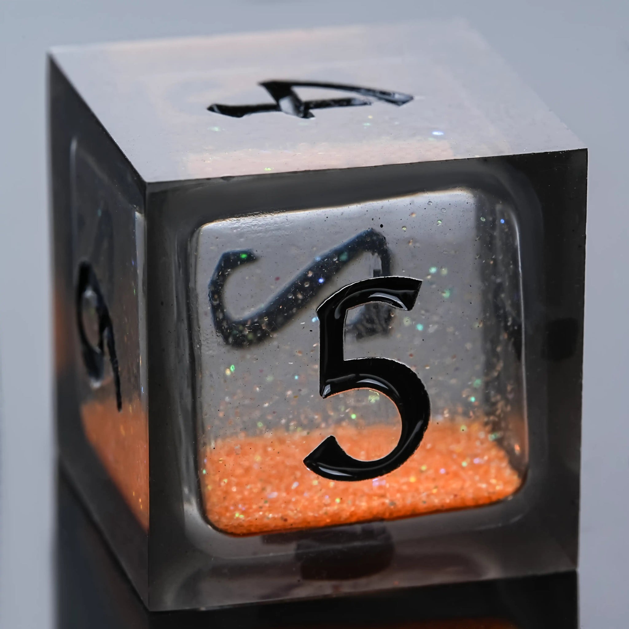 Kickstarter Dice - Blazing Bear Liquid Core Resin Dice Set - Bear Dice