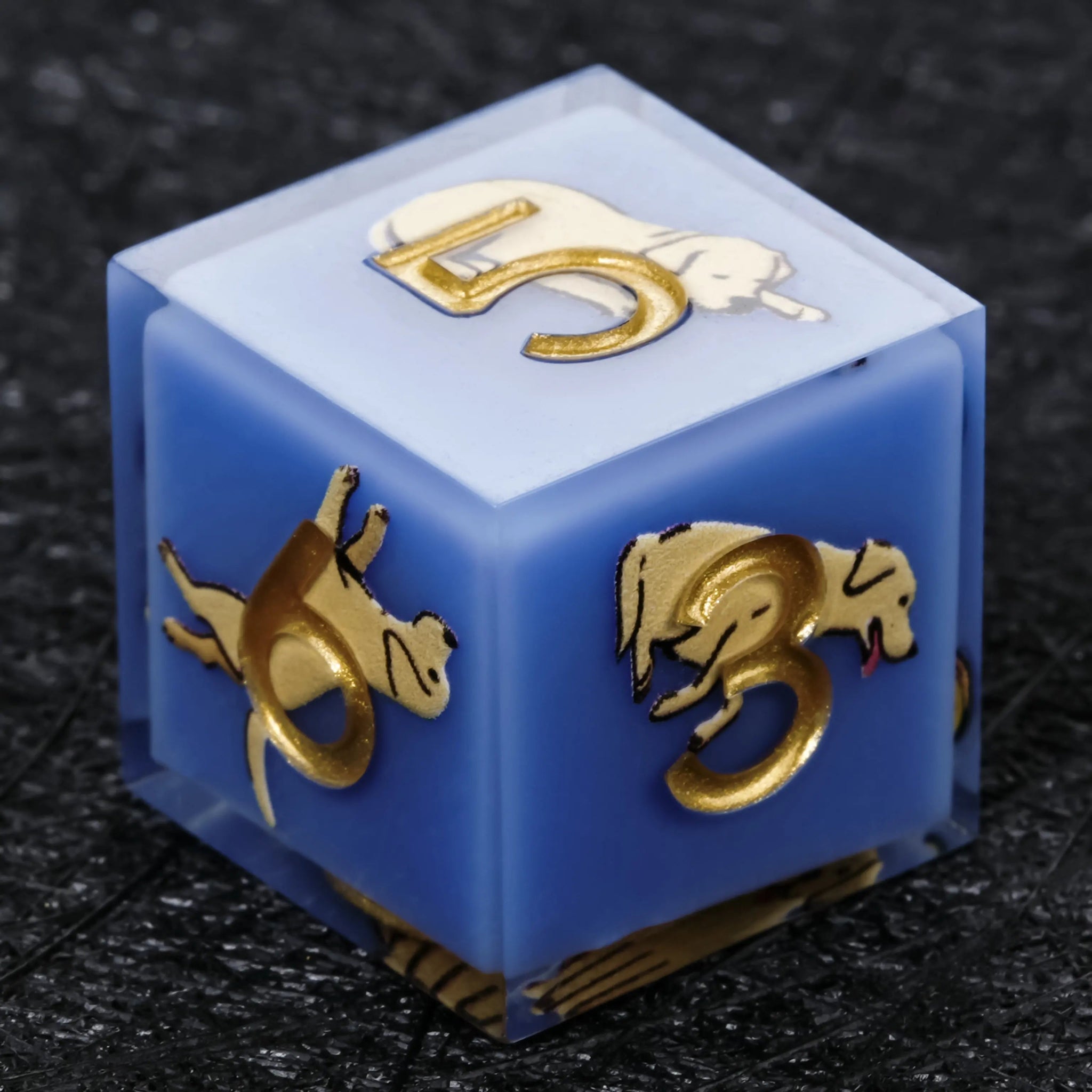 Kickstarter Dice – Canine Legends Labrador Resin DND Dice Set | Faithful Guardian Dice for RPG Players - Bear Dice