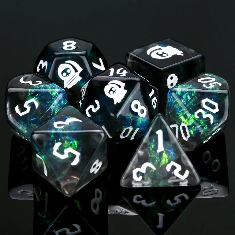 Kickstarter Dice — Death Comes Resin Dice Set - Bear Dice