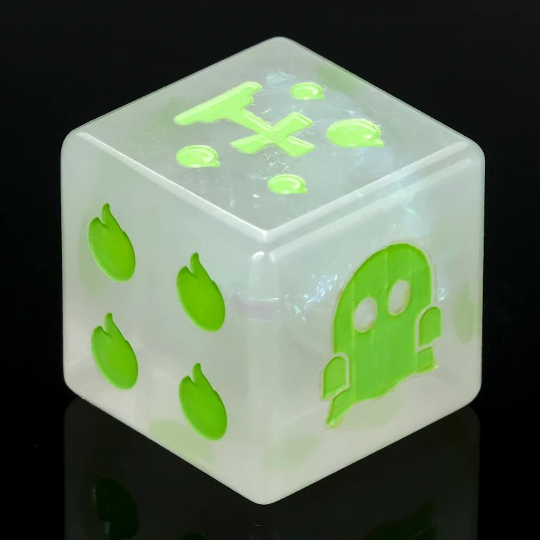 Kickstarter Dice — Ghost Flame Resin Dice Set - Bear Dice