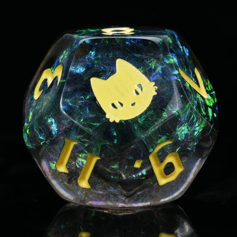 Kickstarter Dice — Mysterious Cat Resin Dice Set - Bear Dice