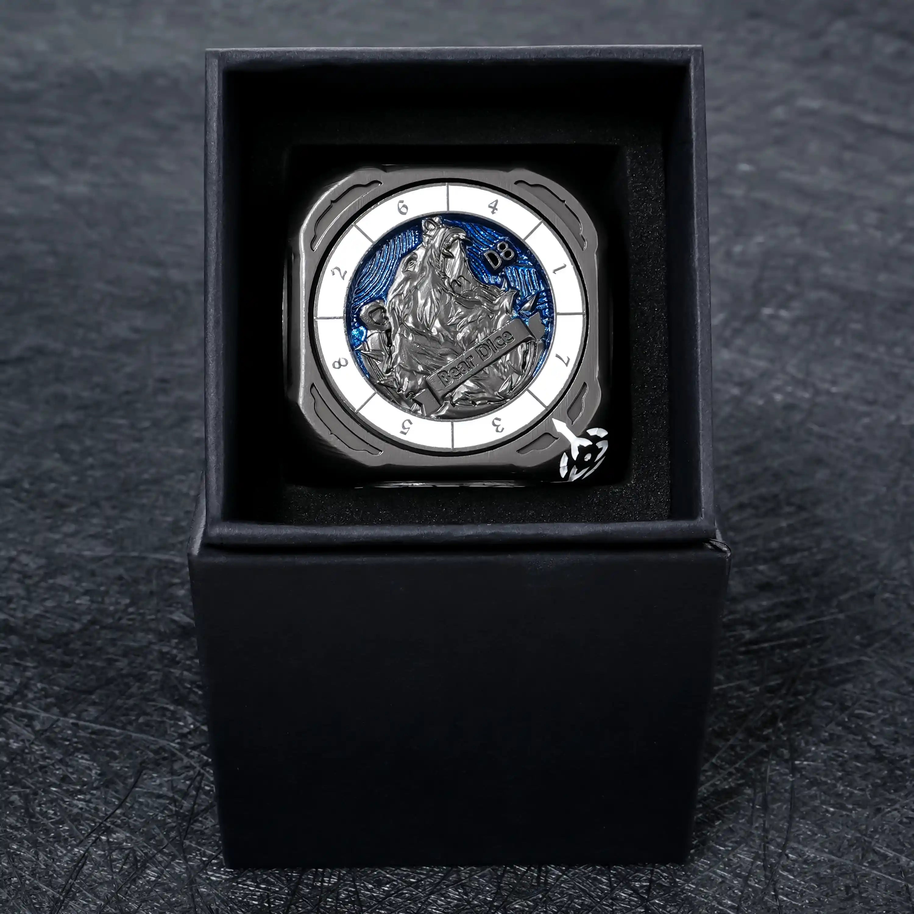 Kickstarter Dice - Unique Rotating D6 Dice - 7 - in - 1 Dice High Quality Dice - Bear Dice