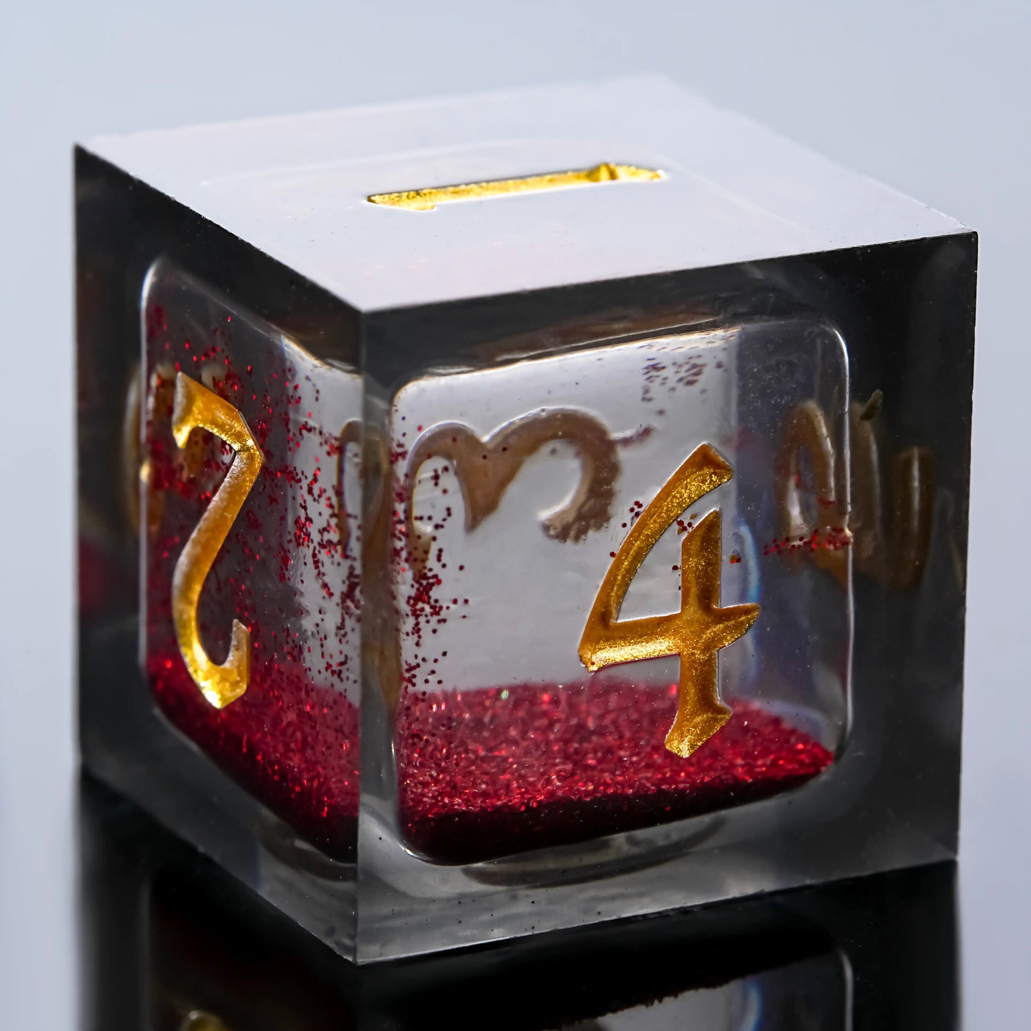 Kickstarter Dice - Vampire Liquid Core Resin Dice Set - Bear Dice