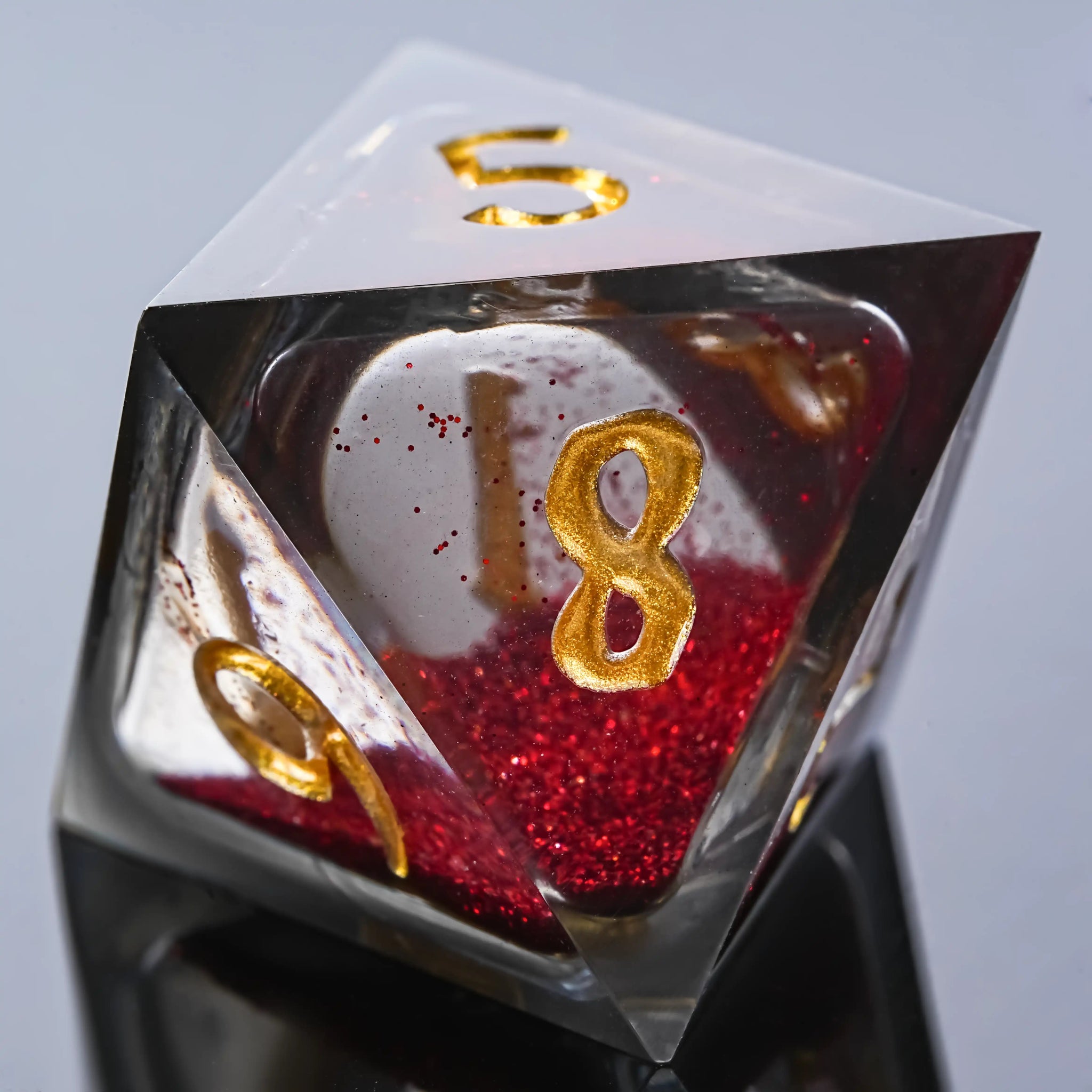 Kickstarter Dice - Vampire Liquid Core Resin Dice Set - Bear Dice