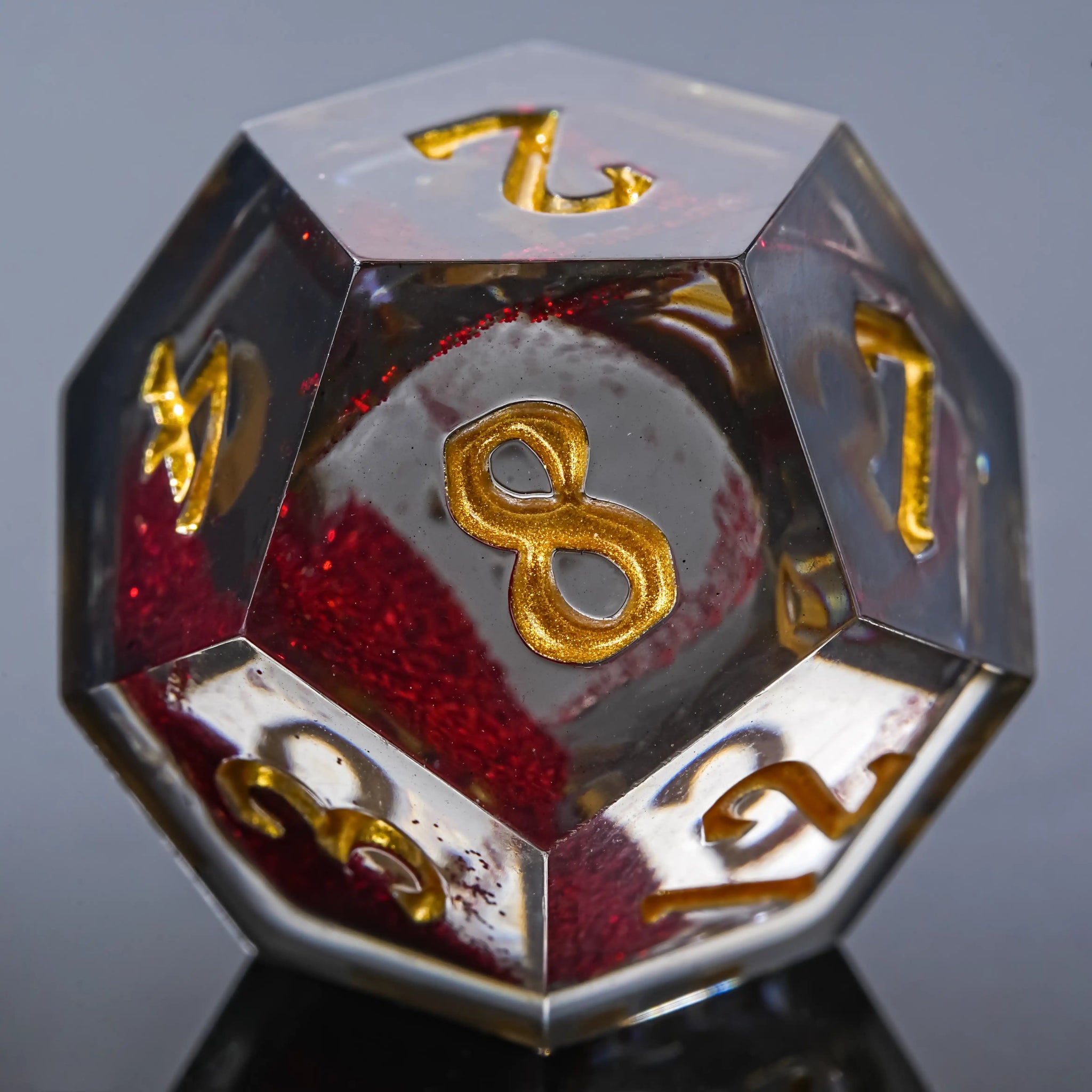 Kickstarter Dice - Vampire Liquid Core Resin Dice Set - Bear Dice